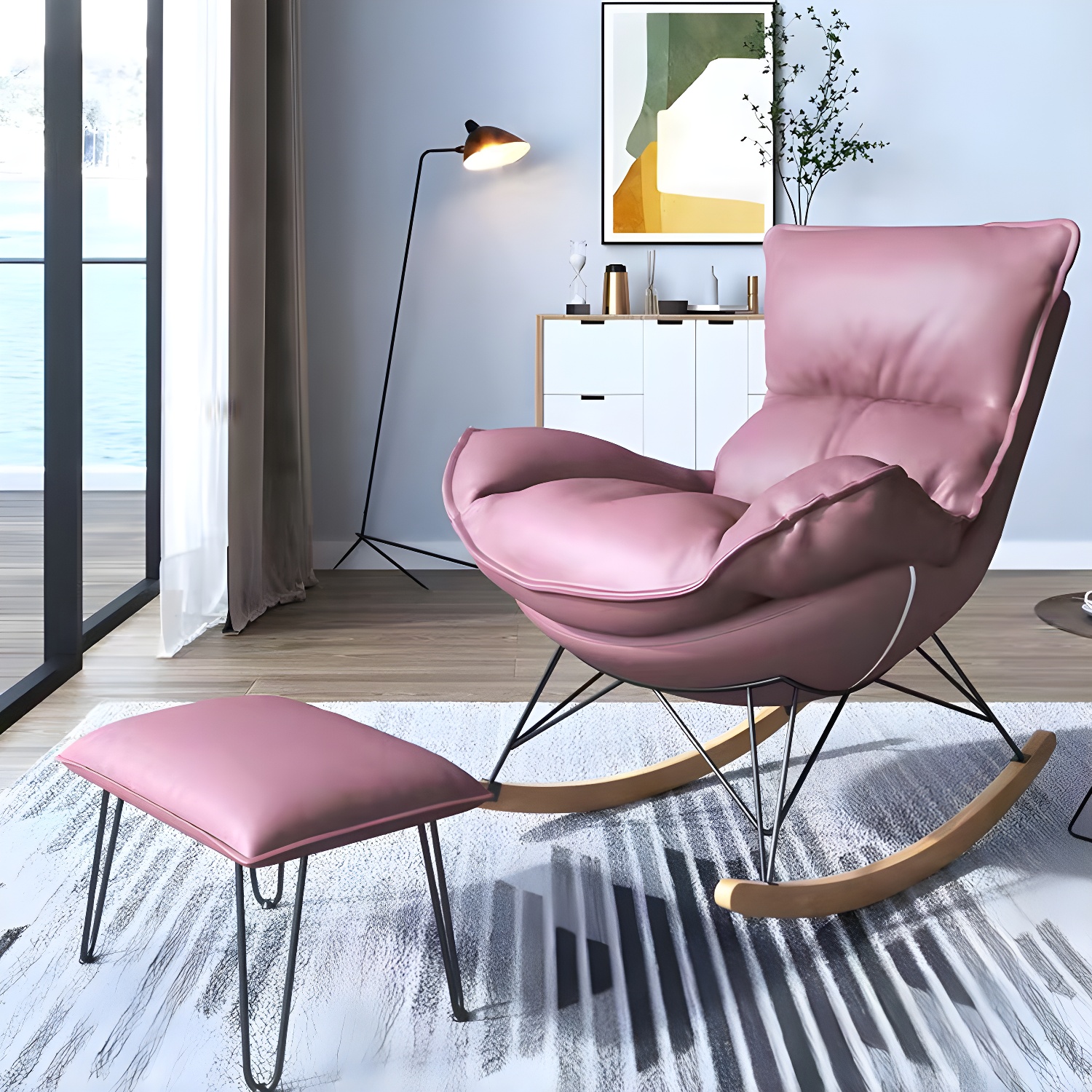 Wingback Rocker & Ottoman | Ormau - image 8