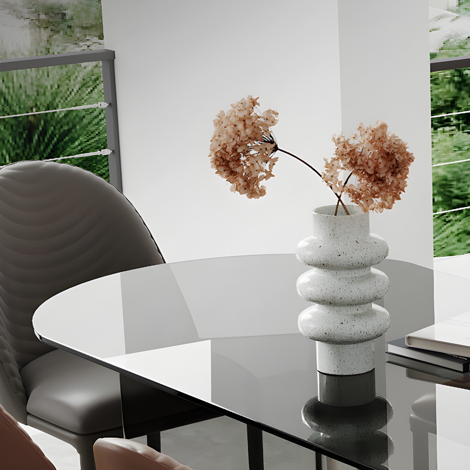 Glass Oval Dining Table | Ormau - image 6