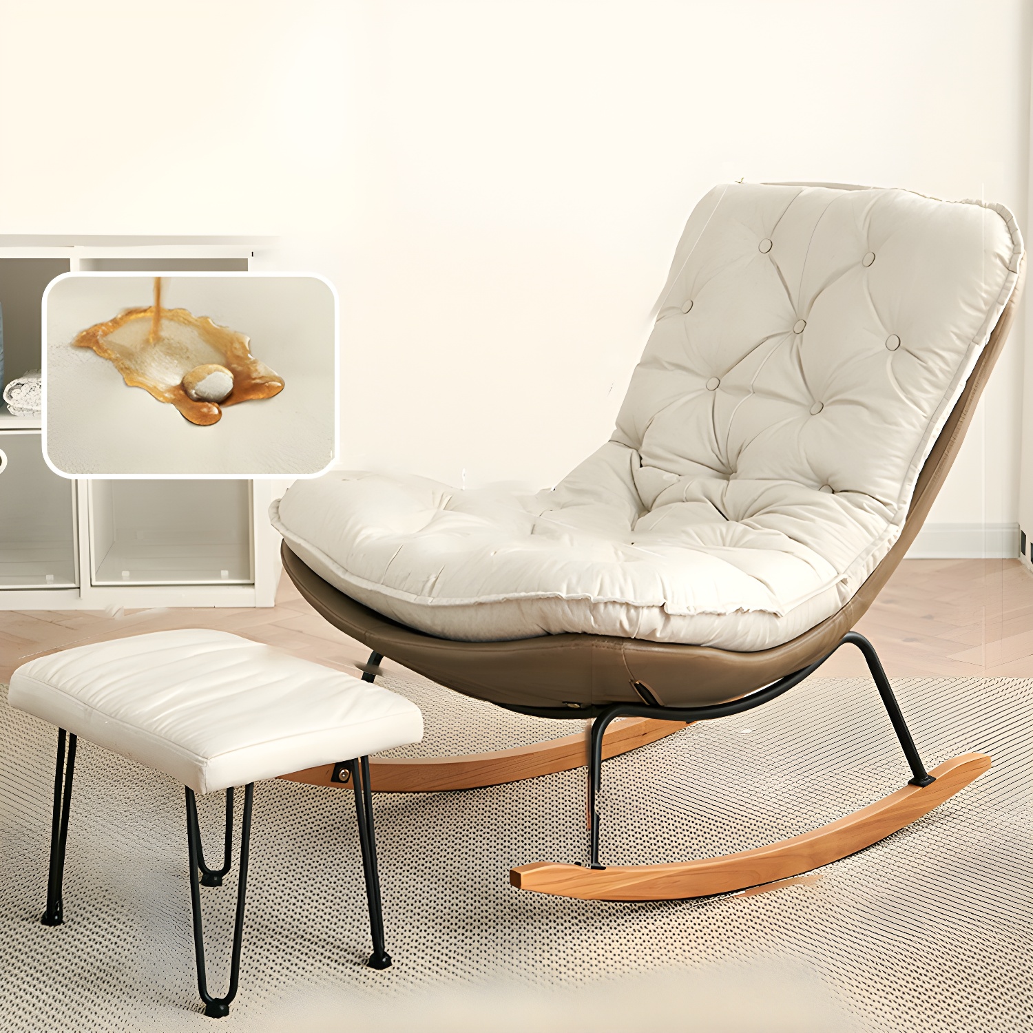 Button-Tufted Rocking Chair | Ormau - image 24