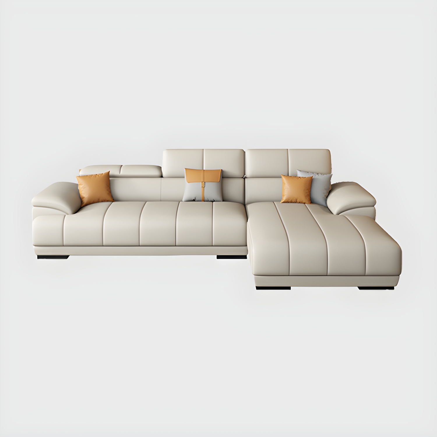 Elegant Leather Sectional | Ormau - image 27