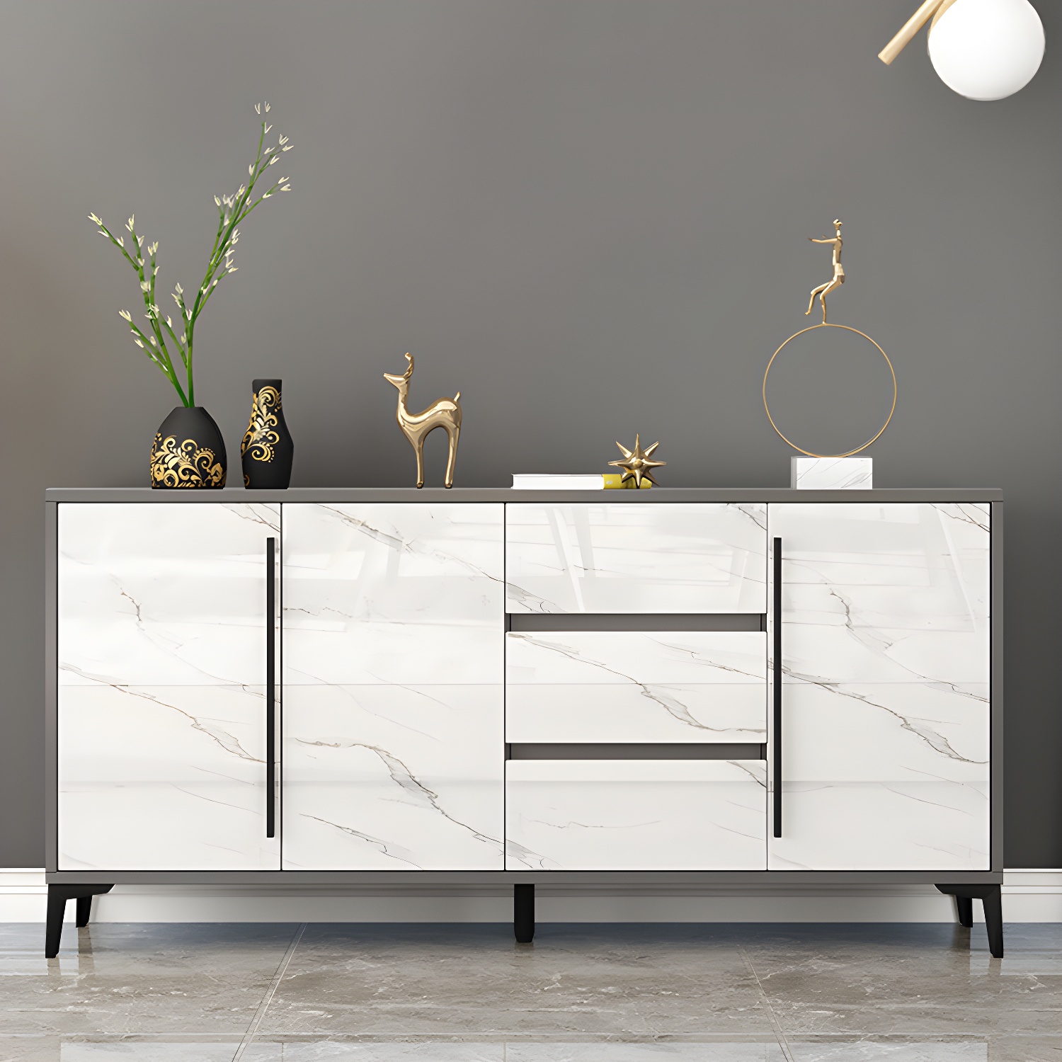 Modern White Buffet Server | Ormau - image 3