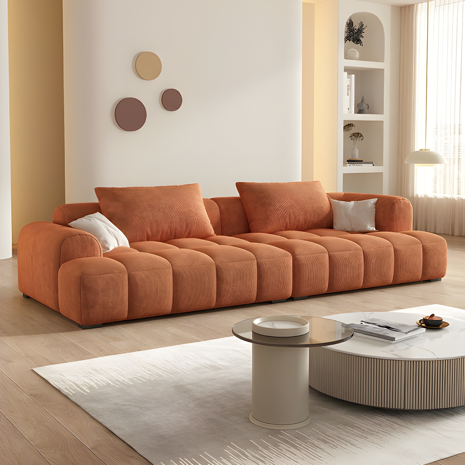 Corduroy Modern Sofa | Ormau - image 7