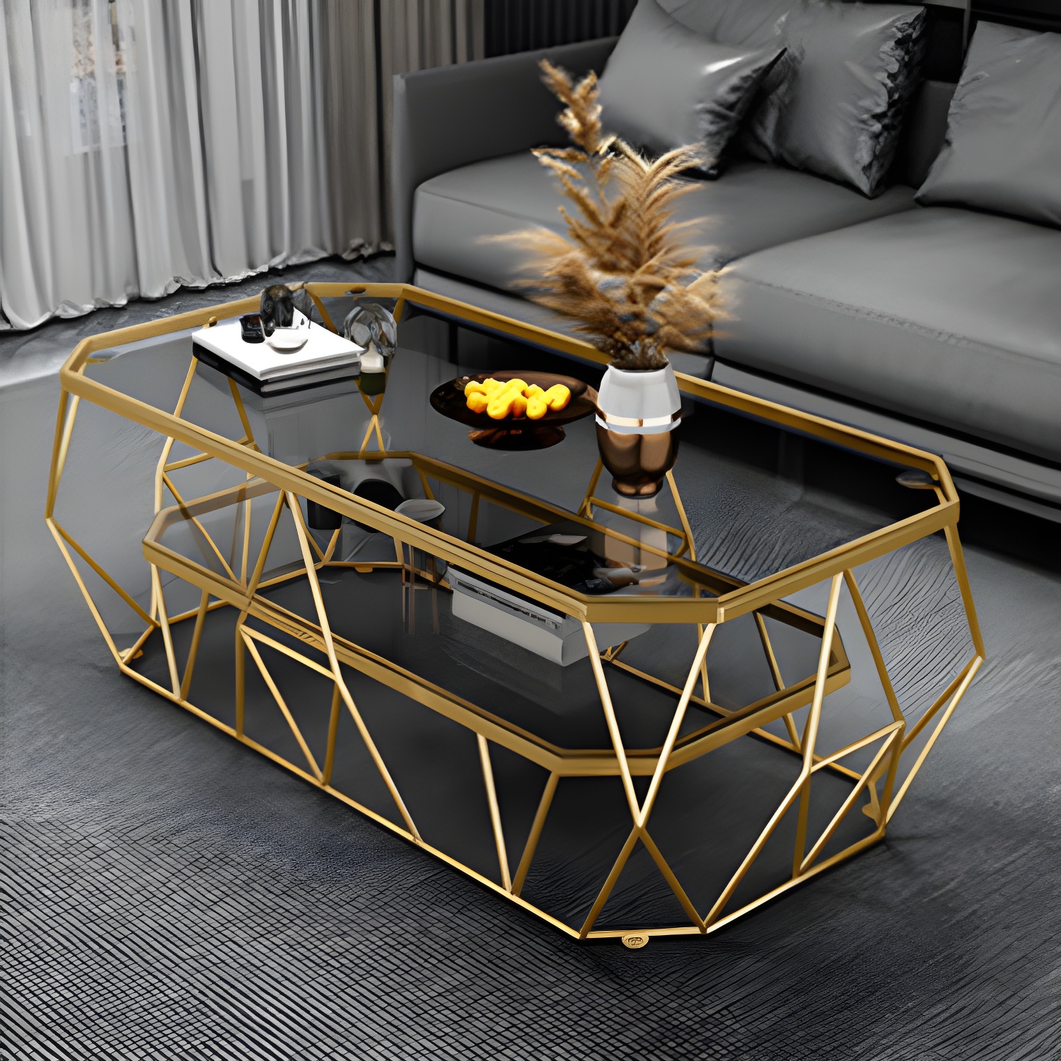 Octagon Glass Coffee Table | Ormau - image 5