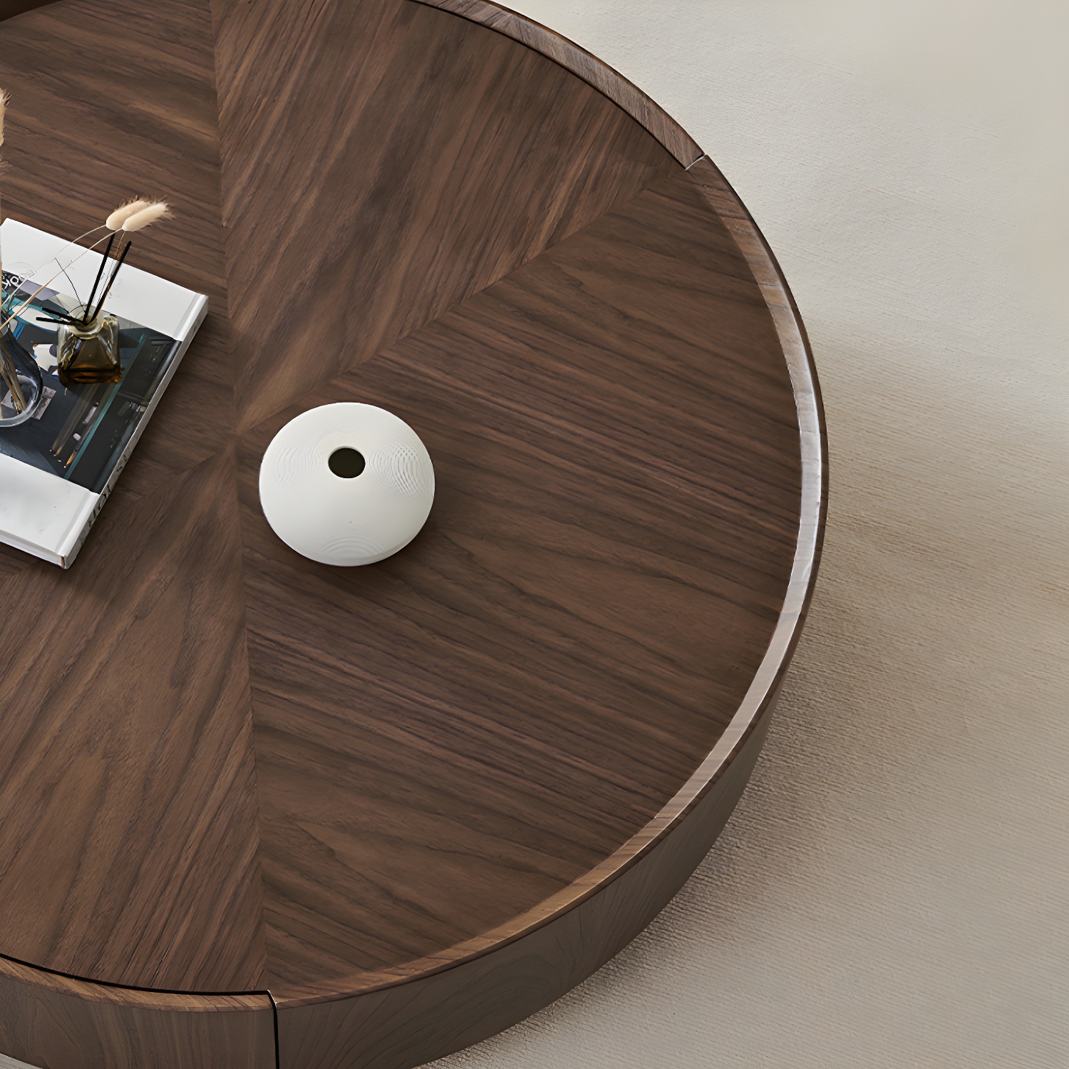 Round Wood Coffee Table | Ormau - image 7