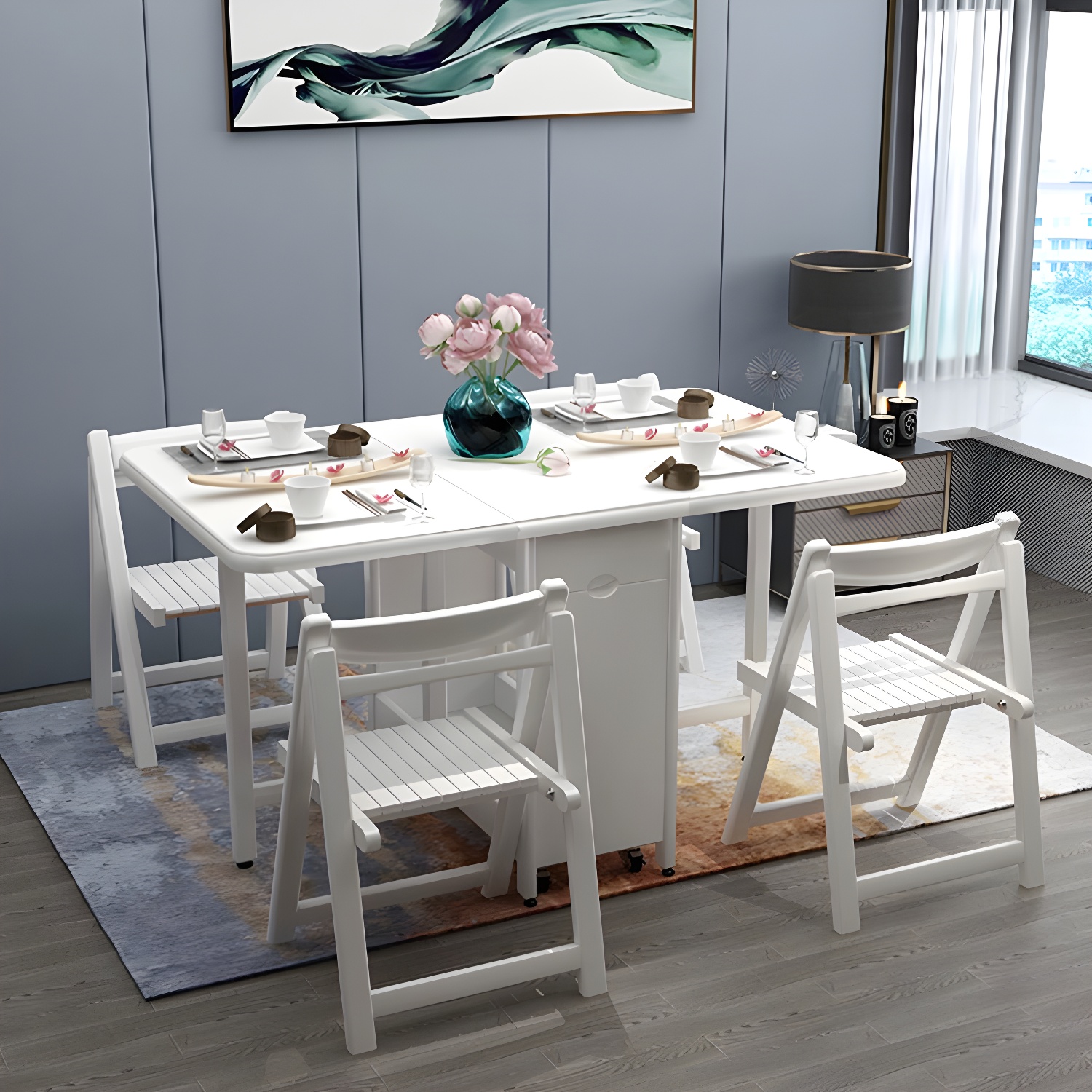 Collapsible Wood Dining Set | Ormau - image 10