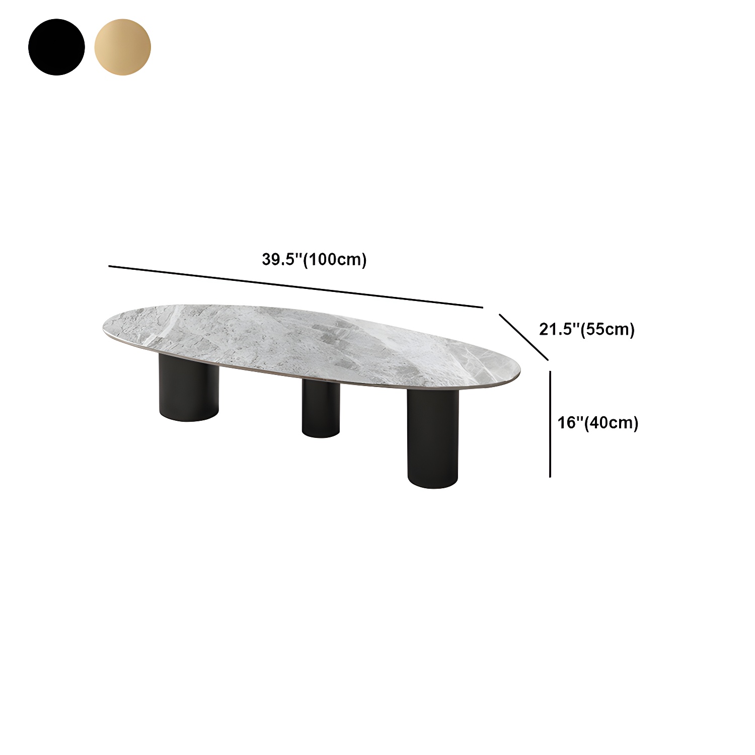 Elliptical Stone Coffee Table | Ormau - image 11