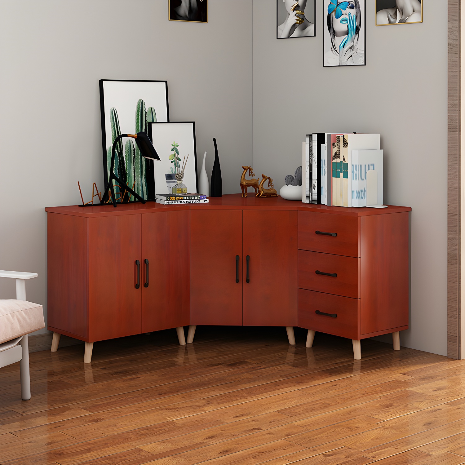 Bar Pulls Corner Cabinet | Ormau - image 5