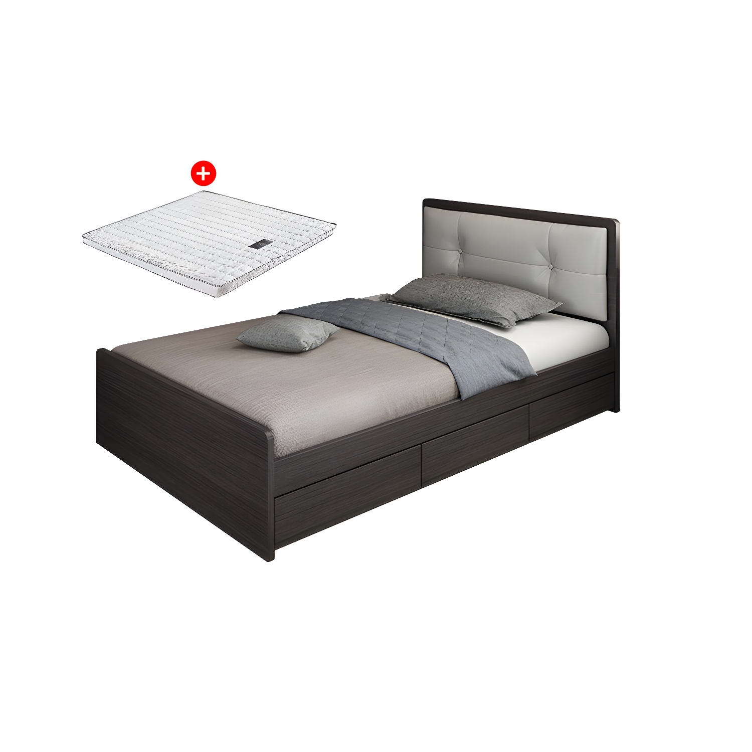 Upholstered Low Profile Bed | Ormau - image 14