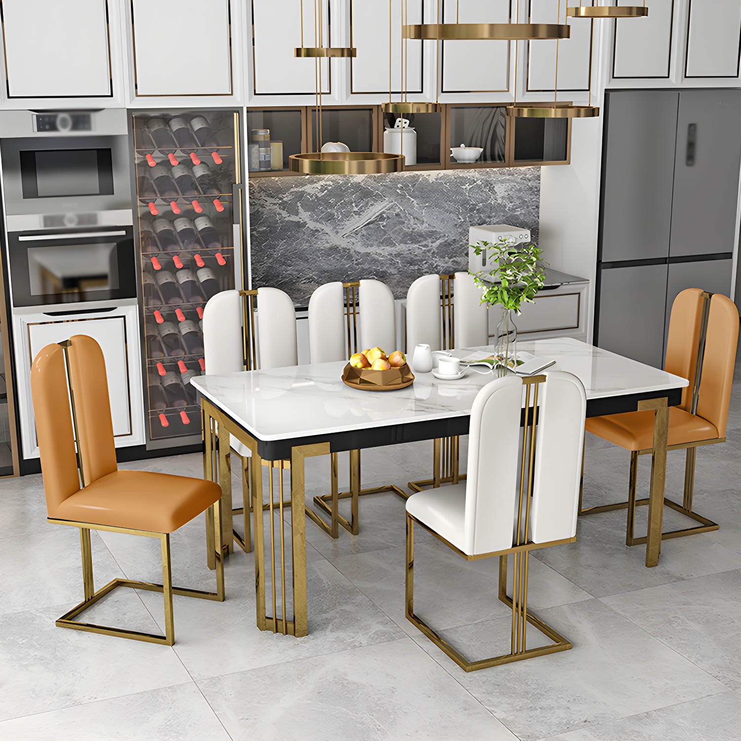 Modern Marble Dining Set | Ormau - image 25