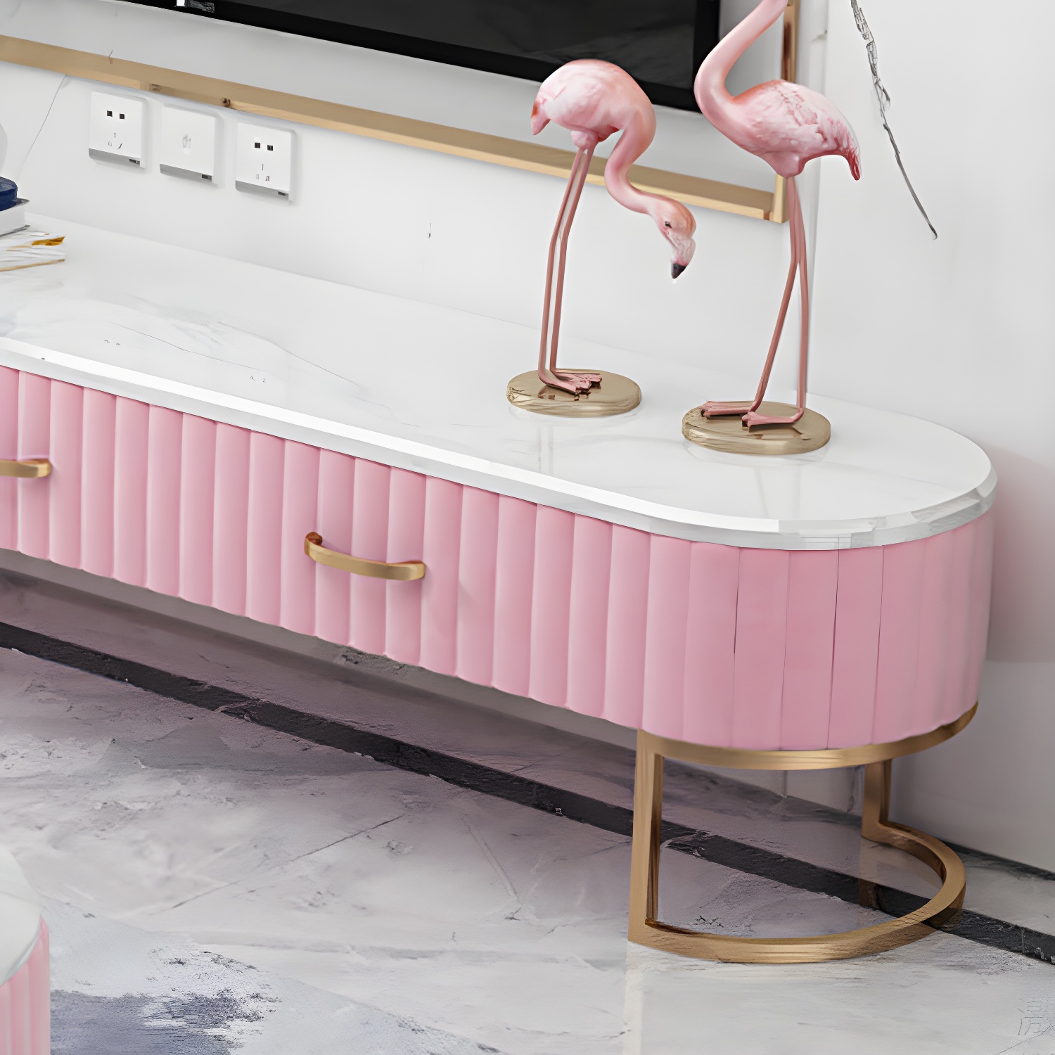 Marble Enclosed TV Stand | Ormau - image 10