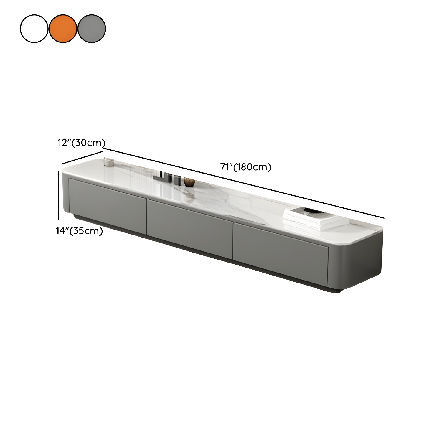 Stone Low TV Stand | Ormau - image 18