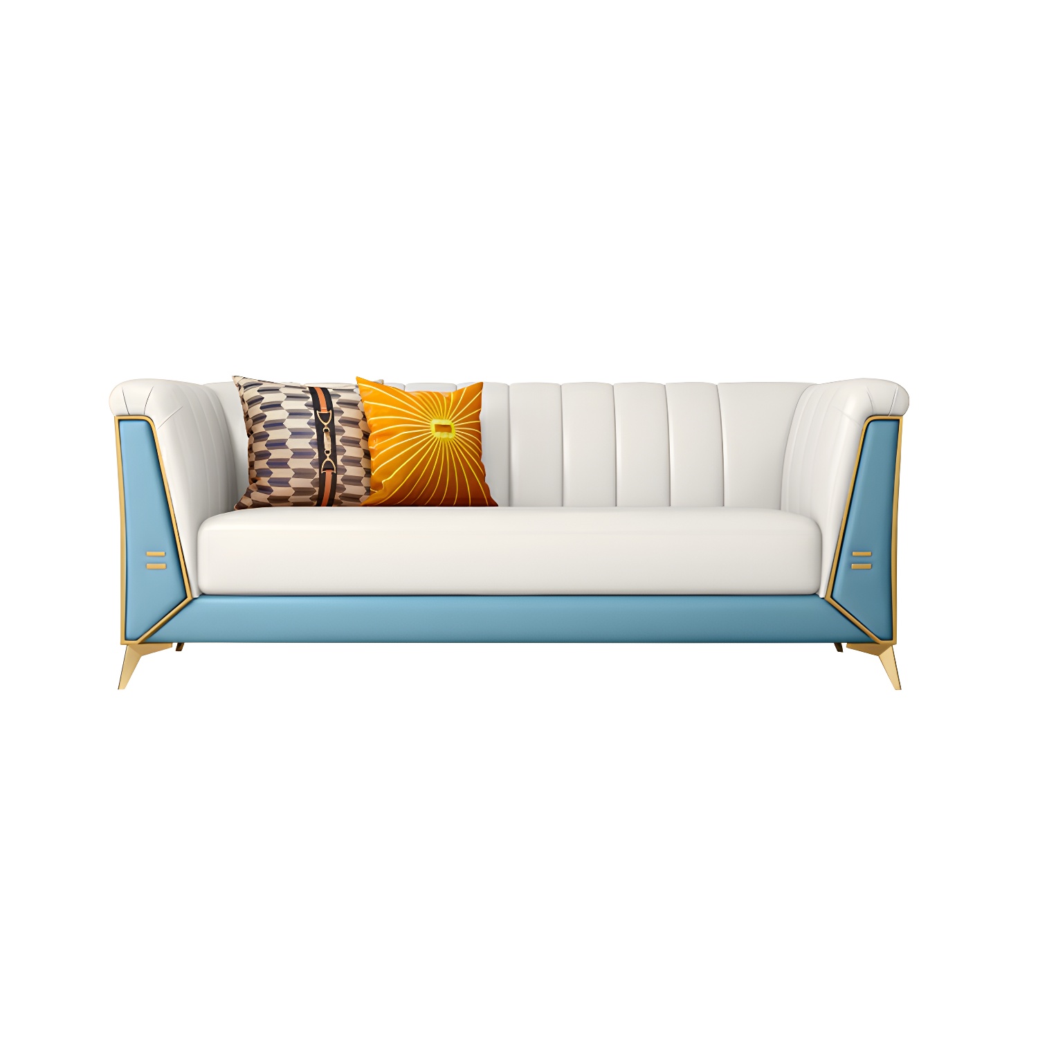 Glam Wood Frame Sofa | Ormau - image 37