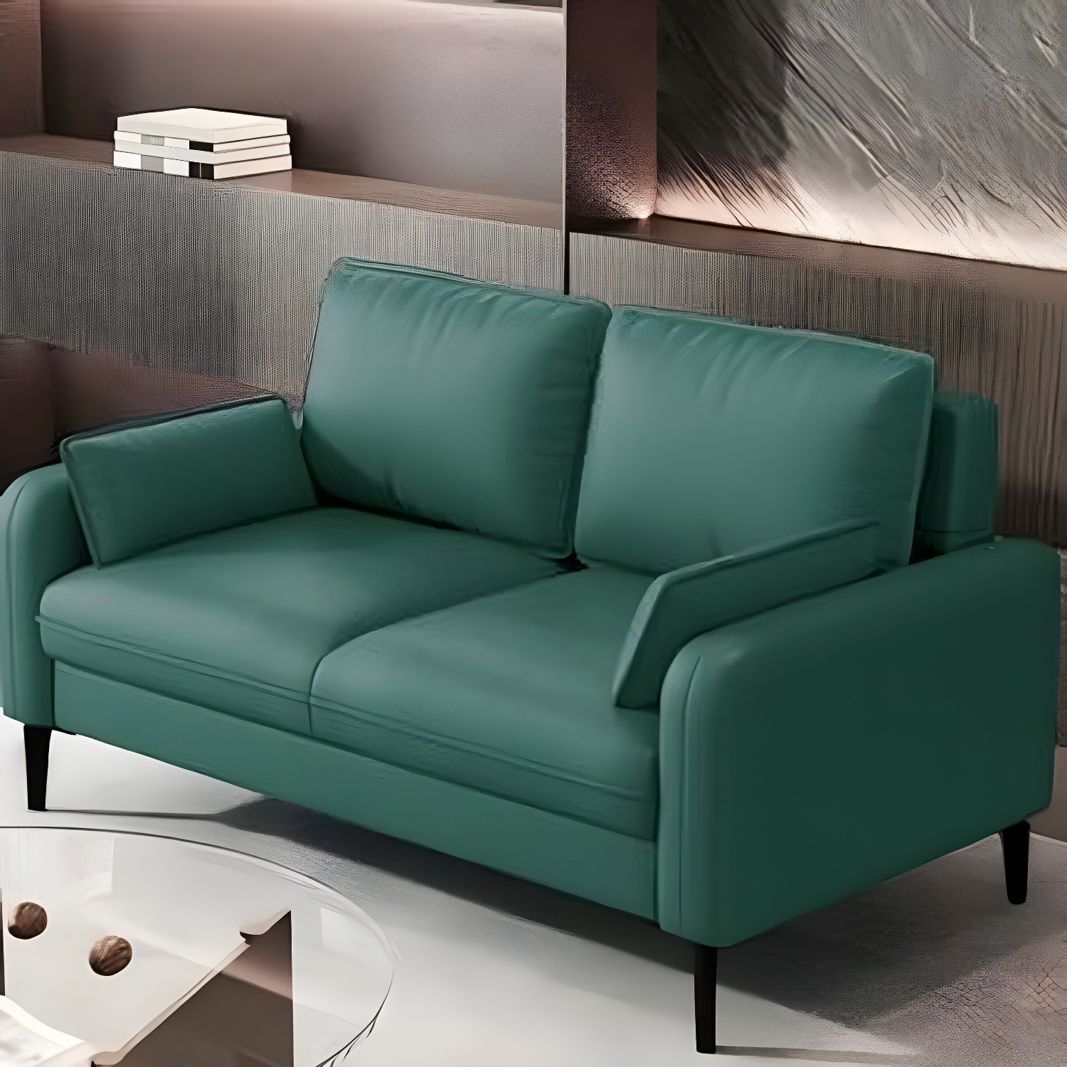 Modern Sofa with Bolster Pillows | Ormau - image 4