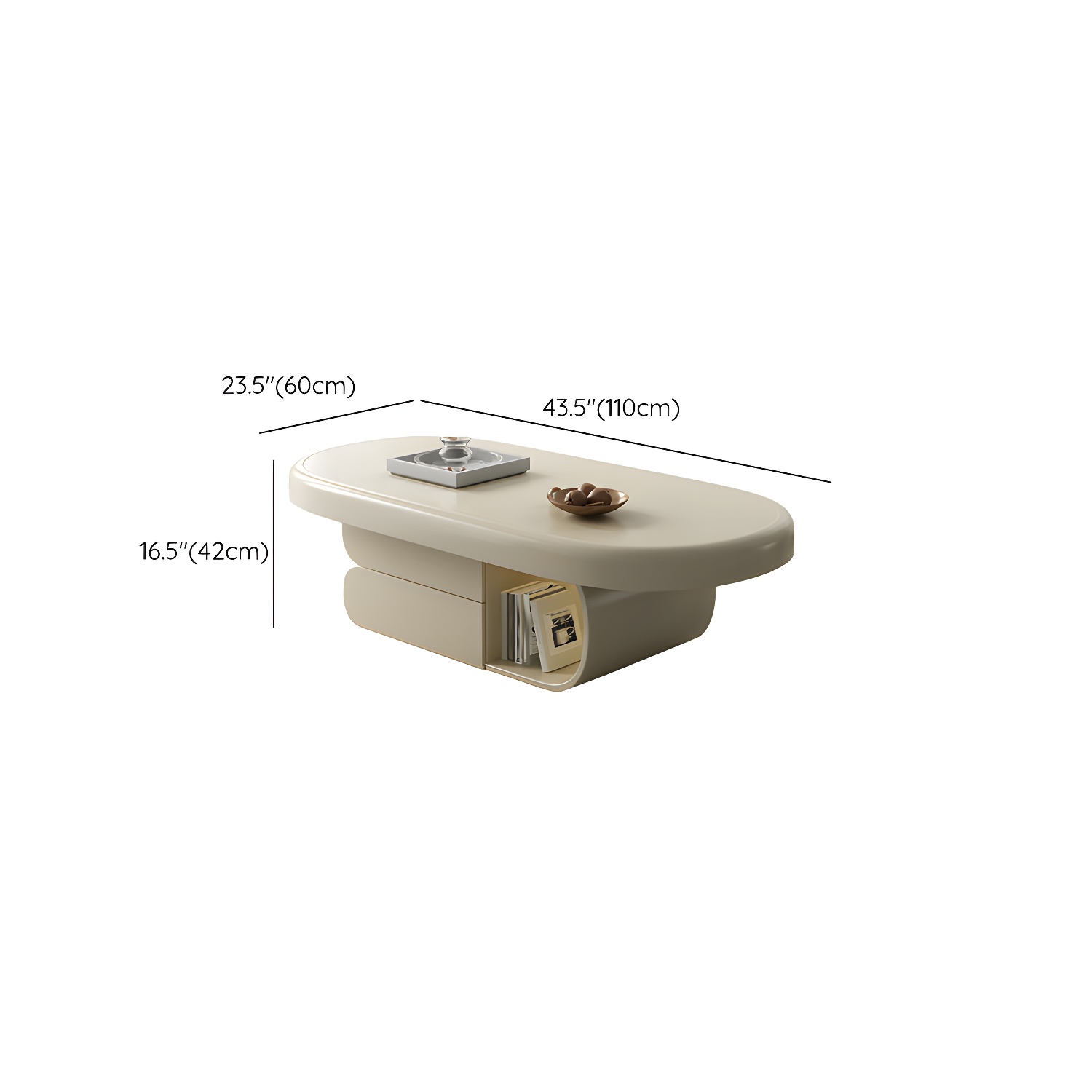 Modern Oval Coffee Table | Ormau - image 14