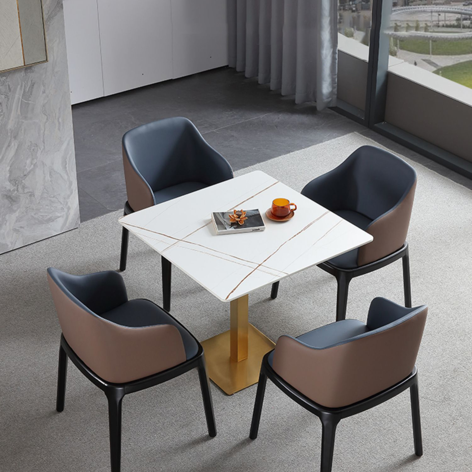 Industrial Square Dining Table | Ormau - image 5
