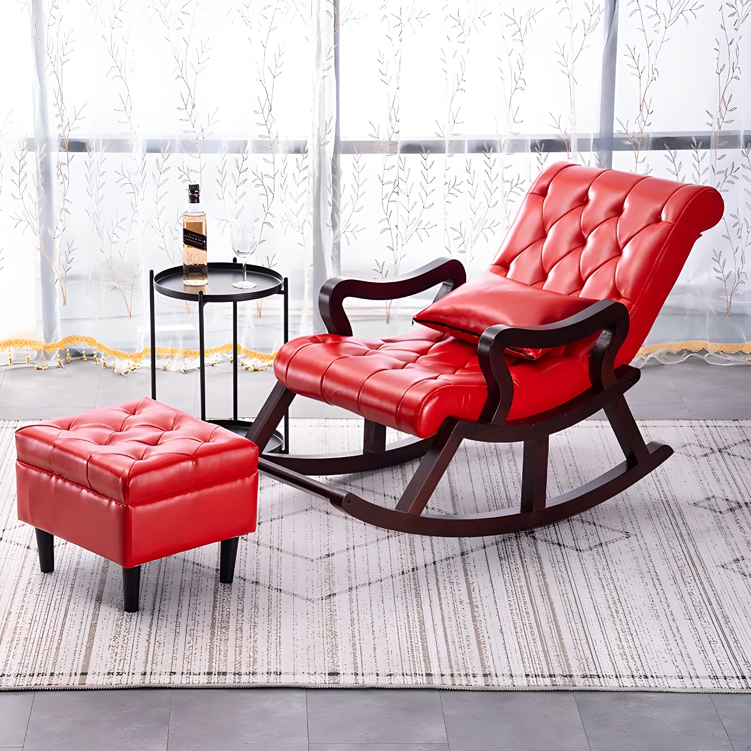 Tufted Rocking Accent Chair | Ormau - image 26