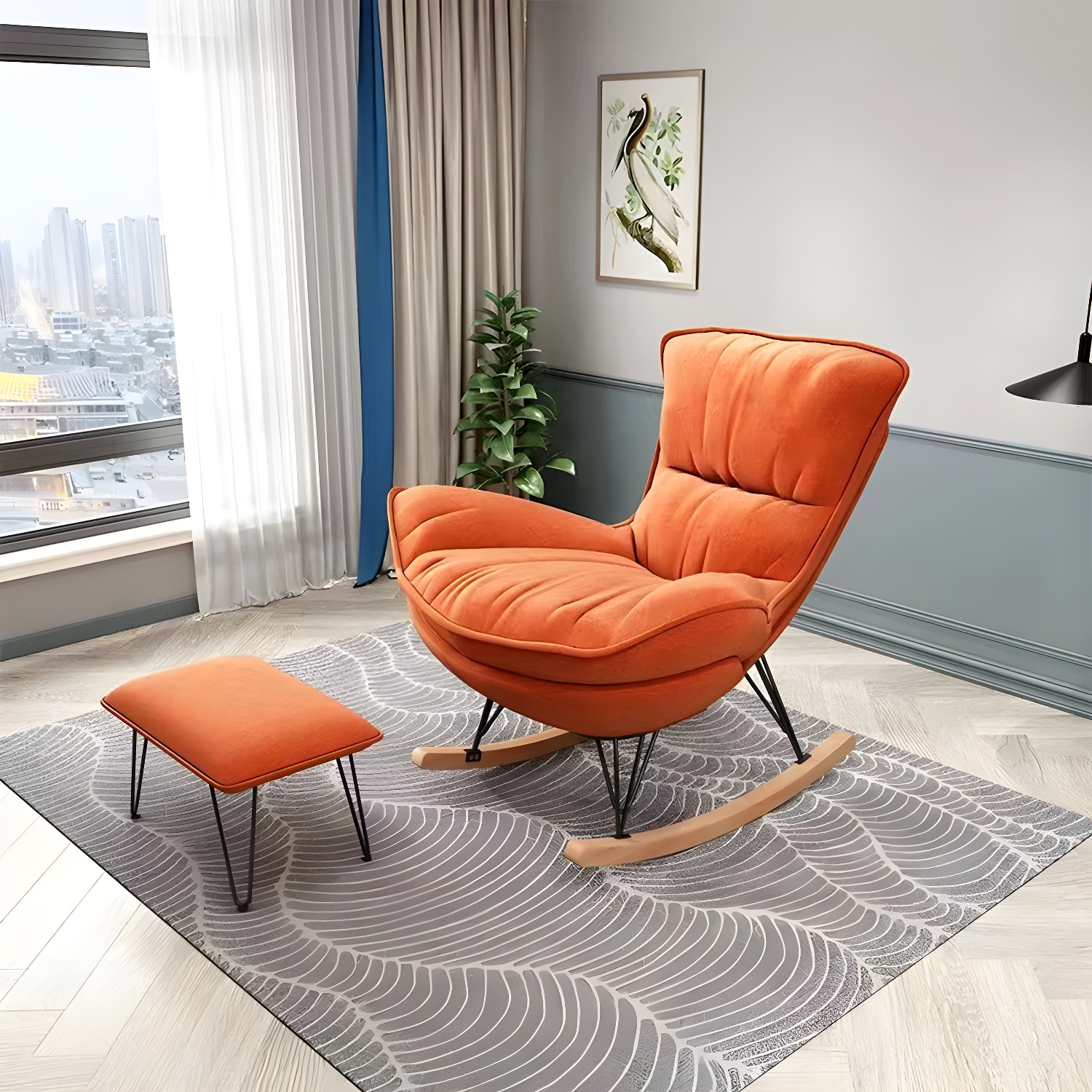 Glam Rocker & Ottoman | Ormau - image 9