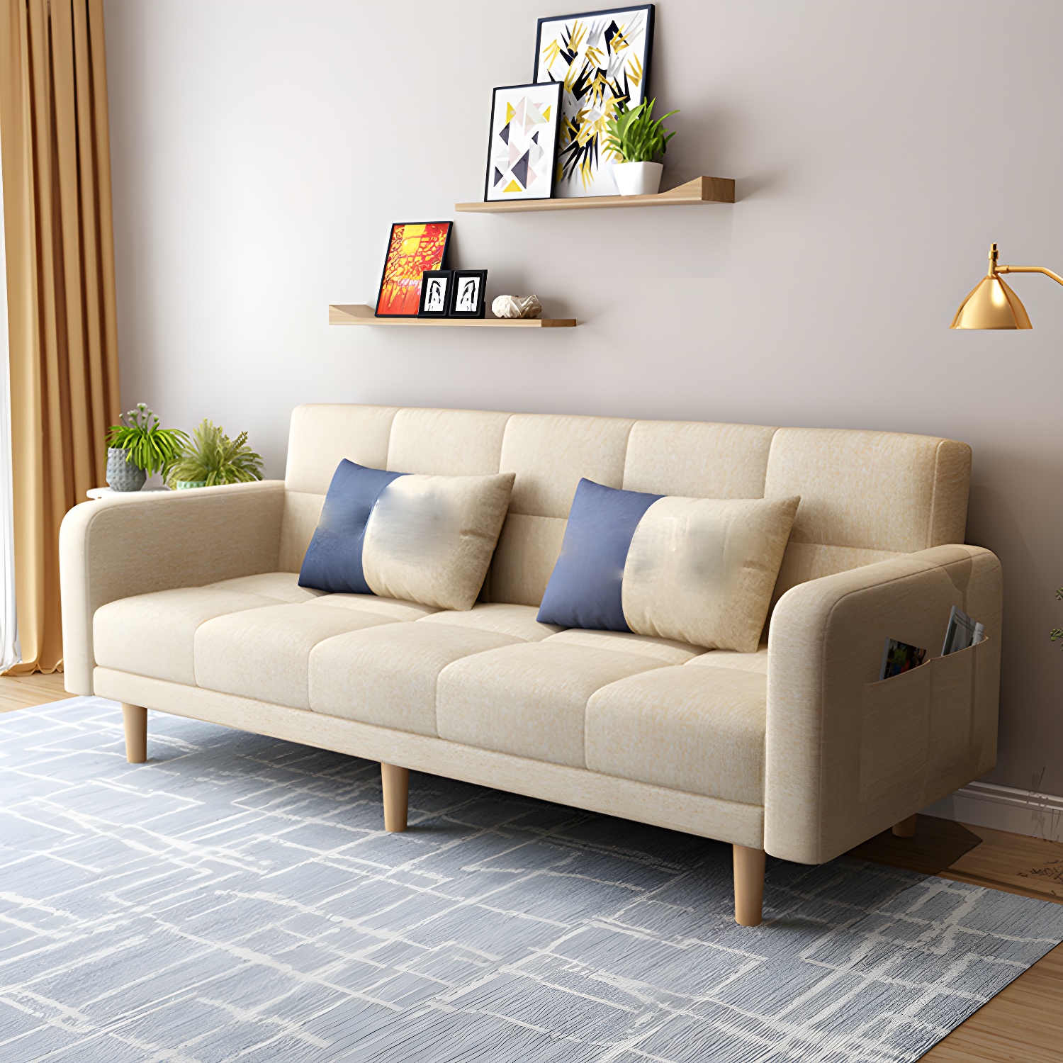 Modern Tufted Sleeper Sofa | Ormau - image 18