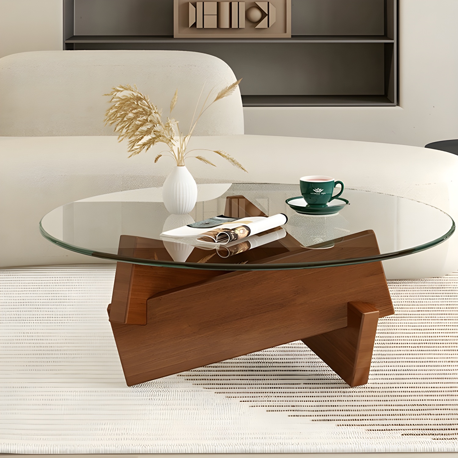 Glass & Wood Coffee Table | Ormau - image 25