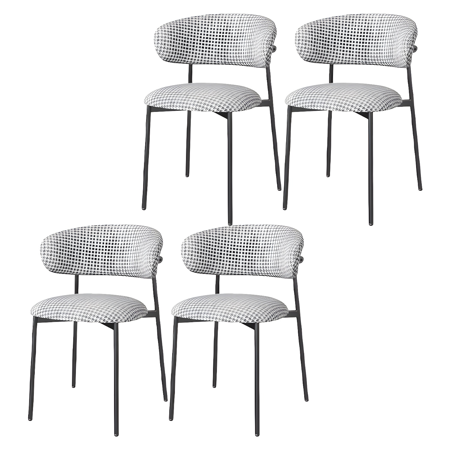 Upholstered Dining Chair Set | Ormau - image 25