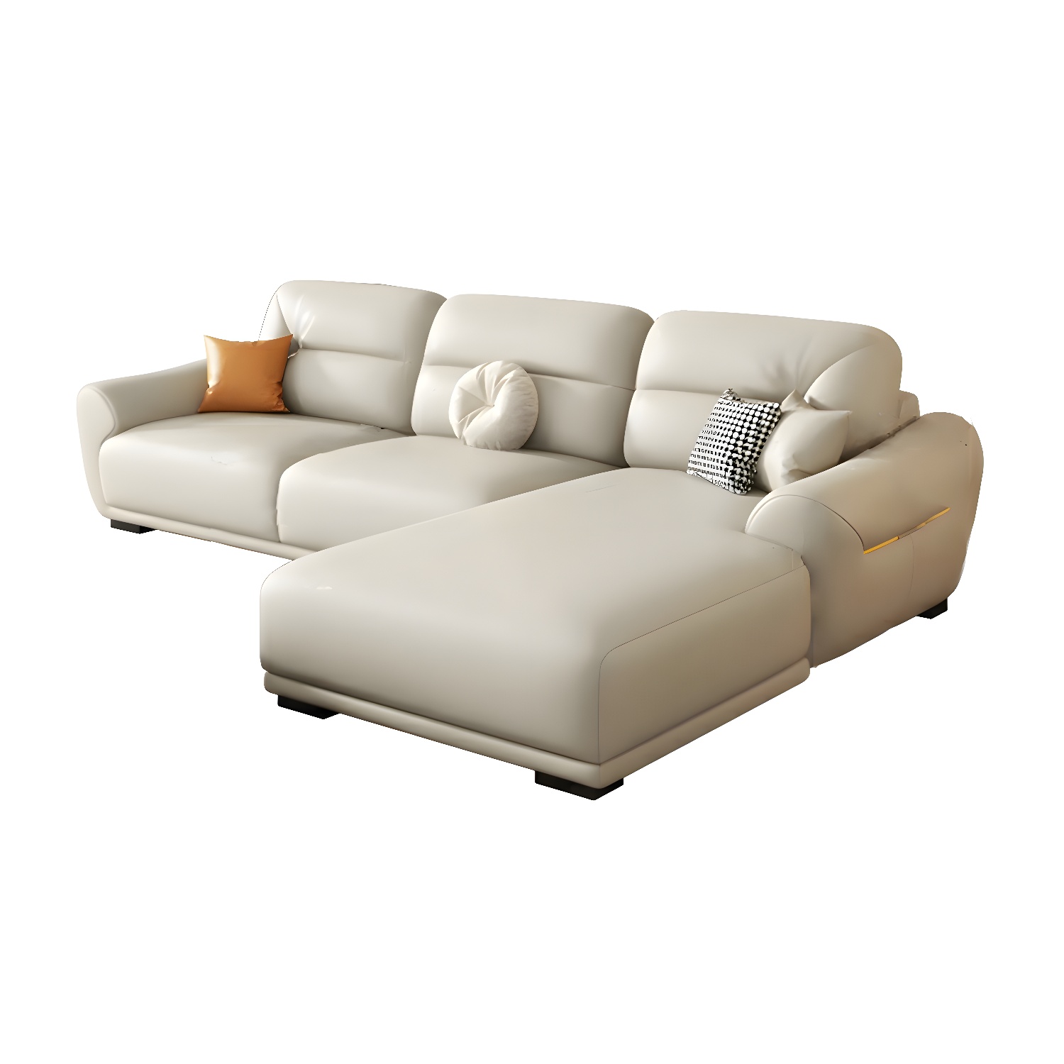 Modern Leather Sectional Sofa | Ormau - image 22