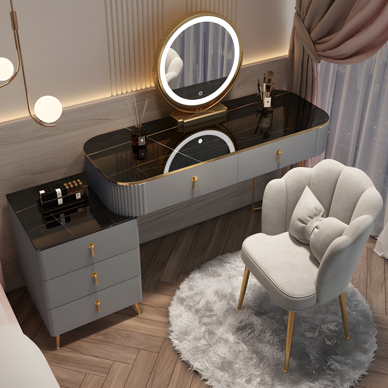 Mirrored Vanity Desk | Ormau - image 35