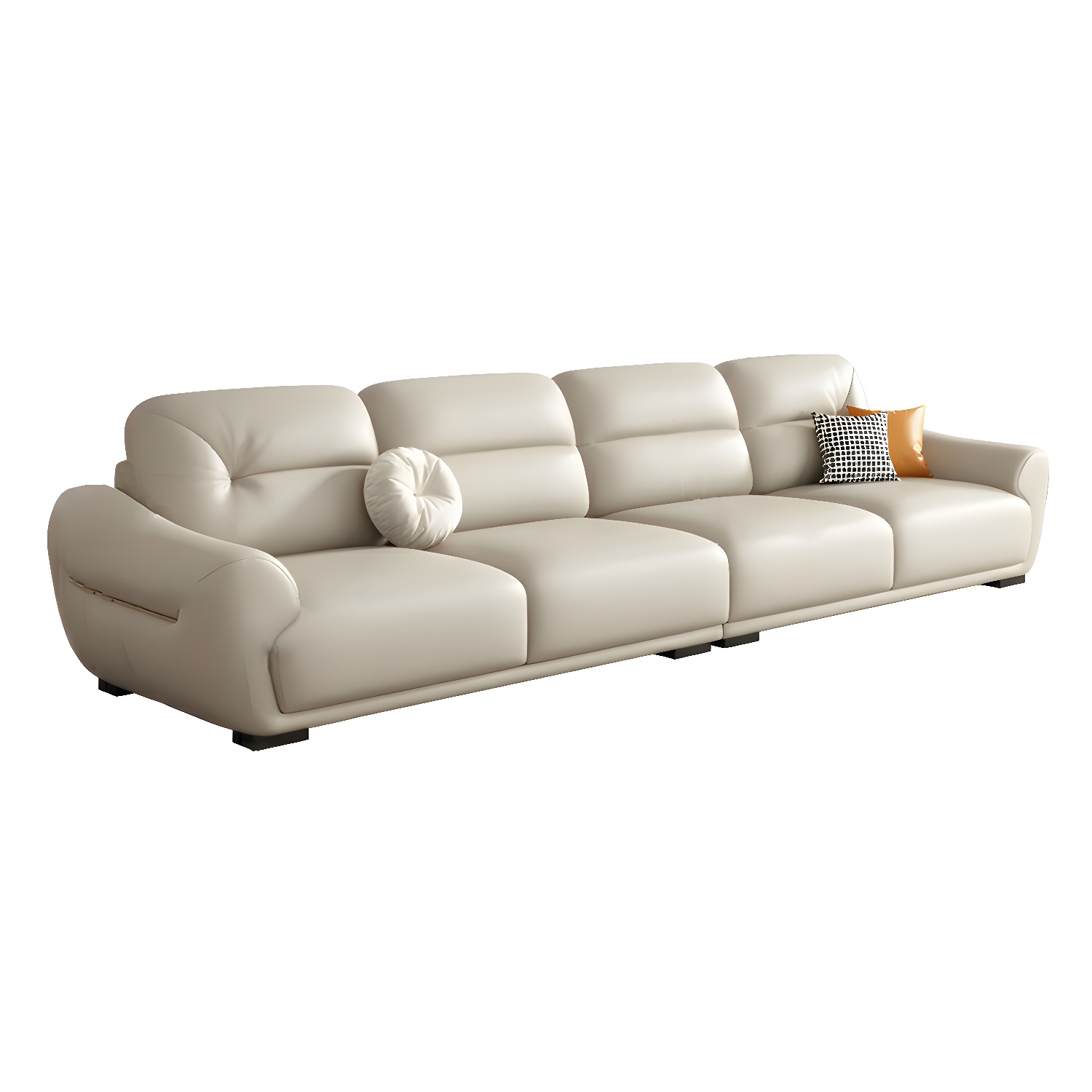 Modern Leather Sectional Sofa | Ormau - image 21