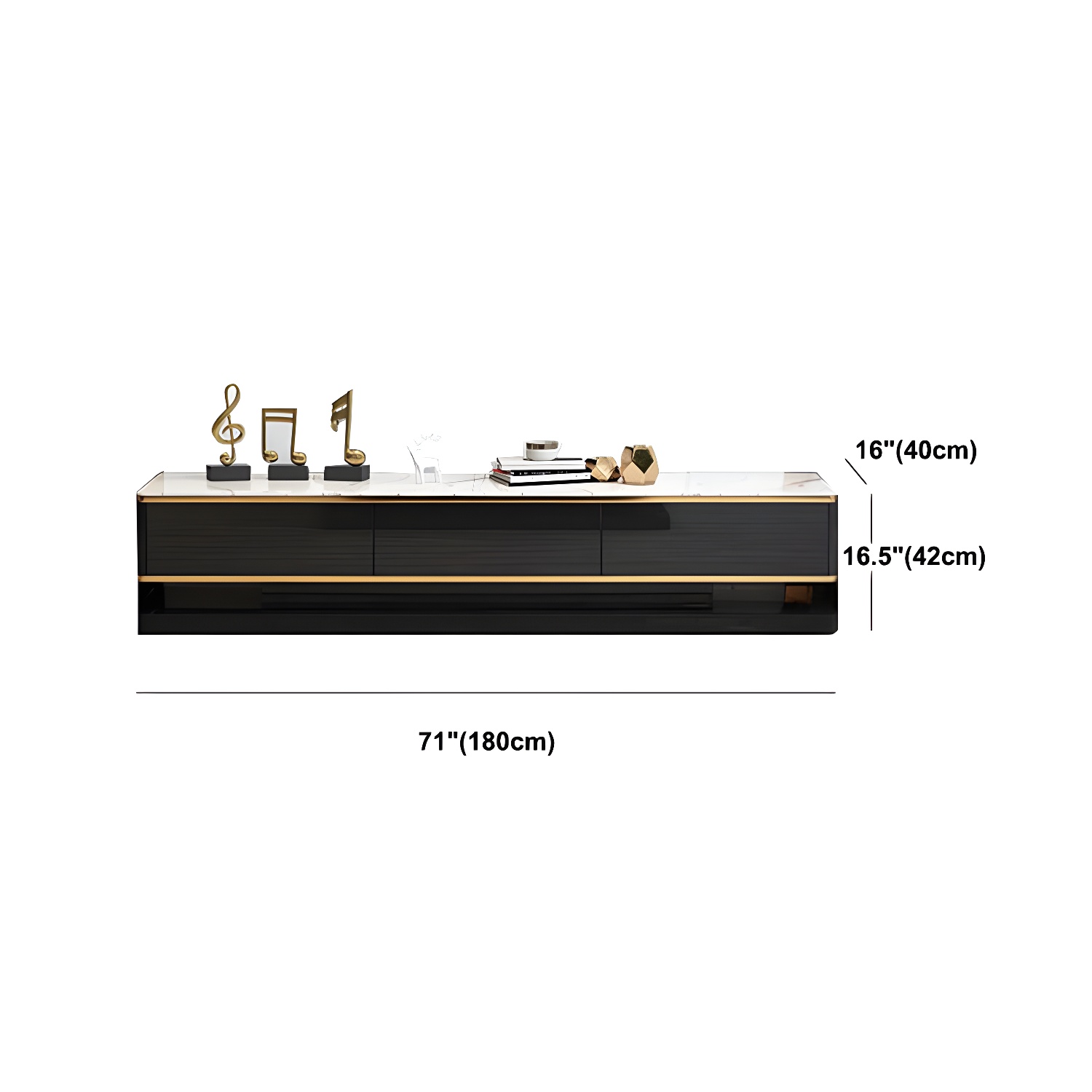 3-Drawer Glass TV Stand | Ormau - image 12