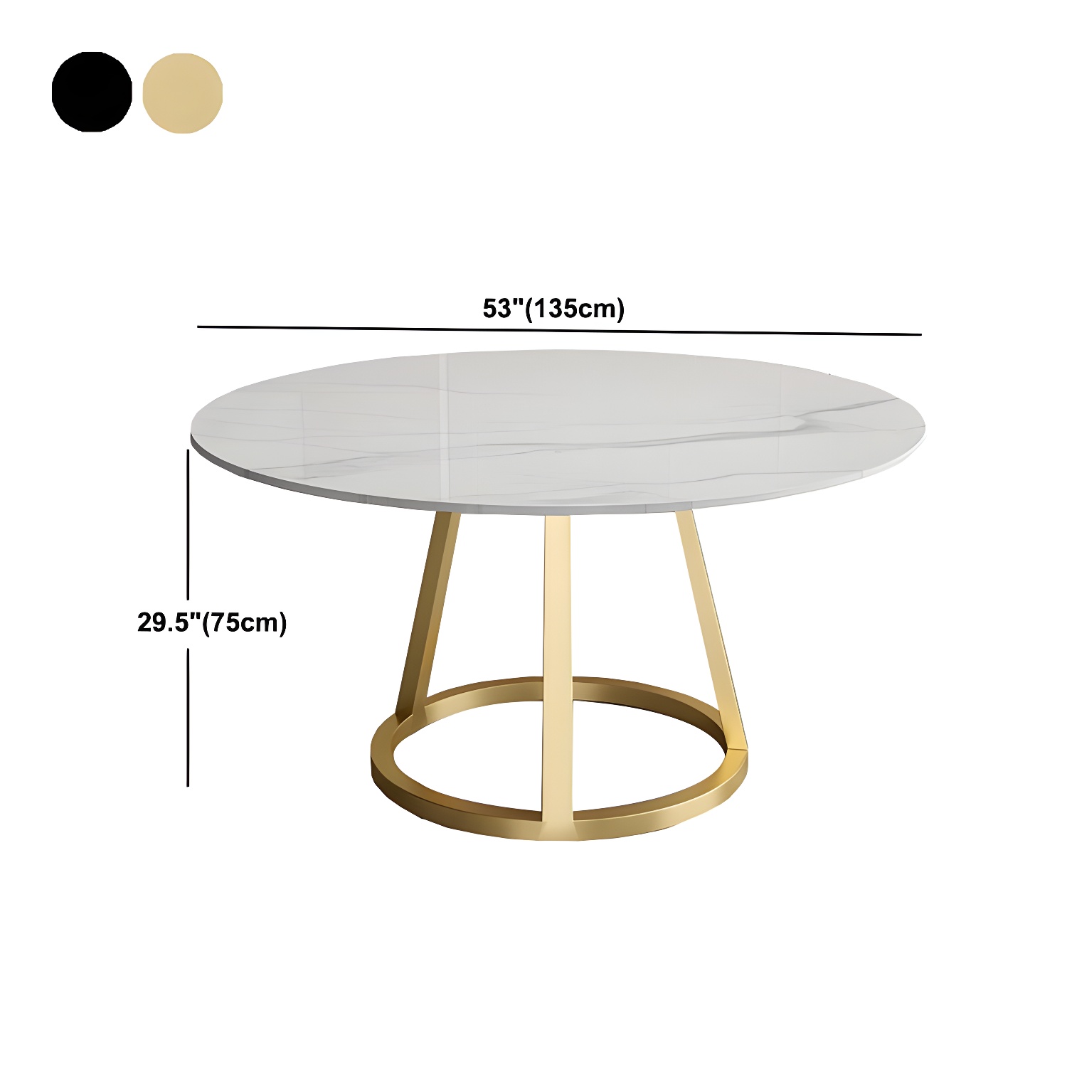 Round Marble Dining Table | Ormau - image 16