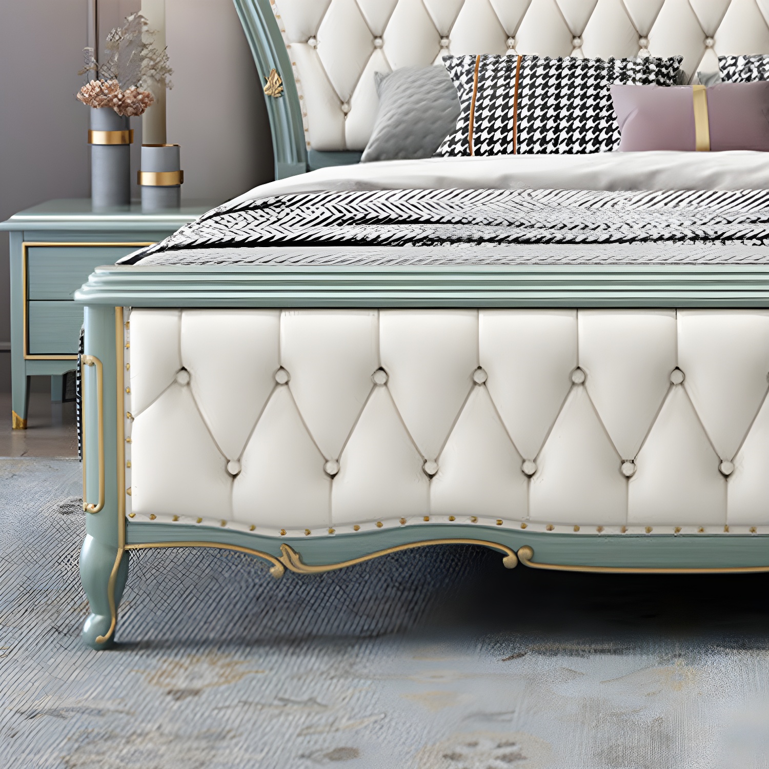 Glam Tufted Bed | Ormau - image 10