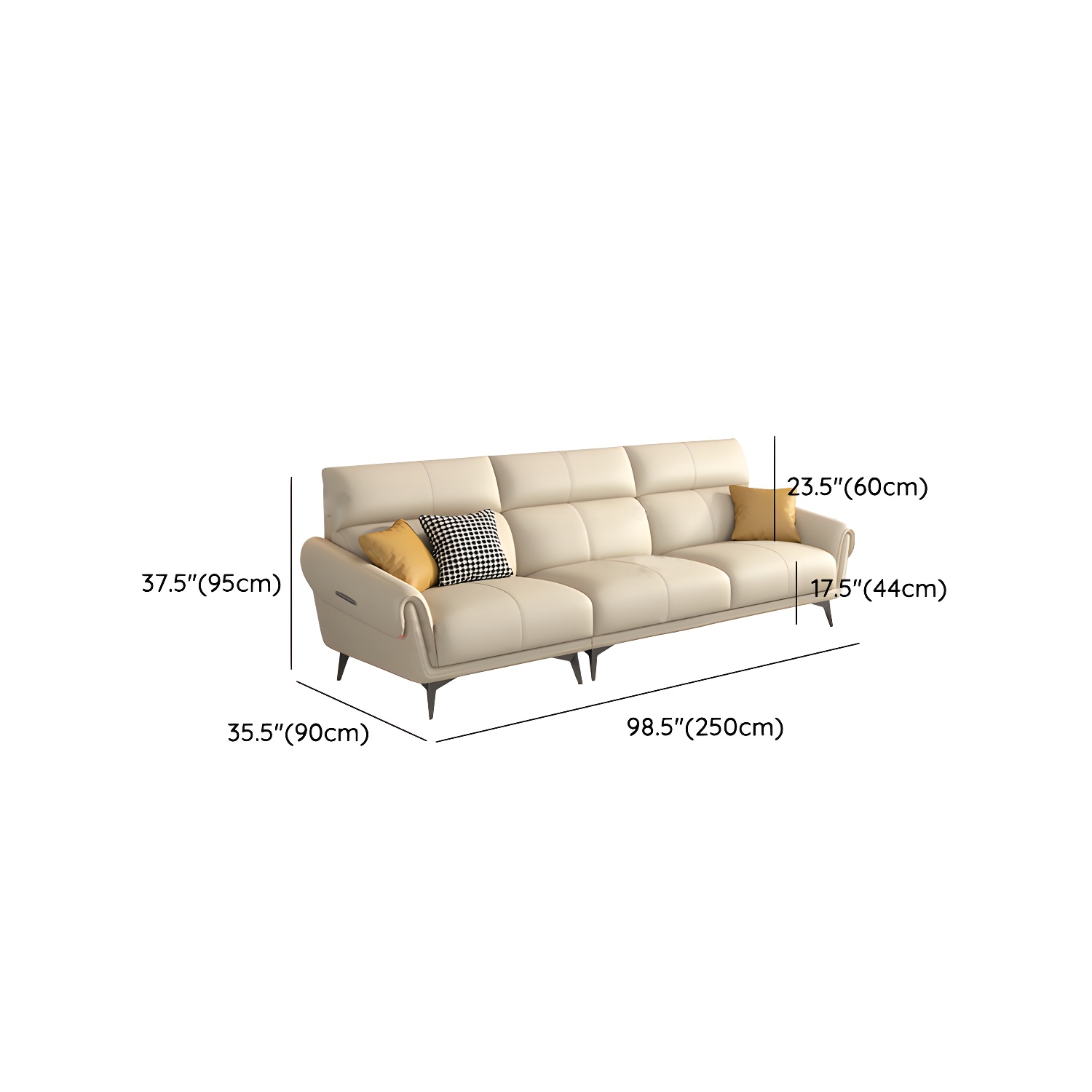 Flared Arm Sofa | Ormau - image 15
