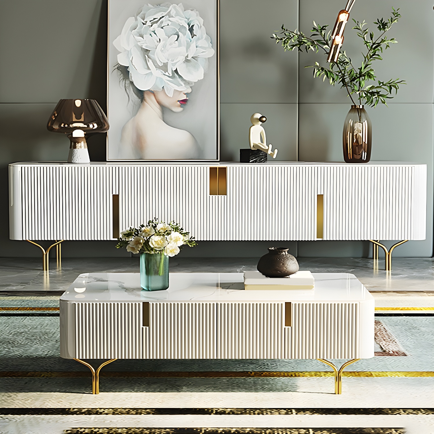 Enclosed Stone TV Stand | Ormau - image 6