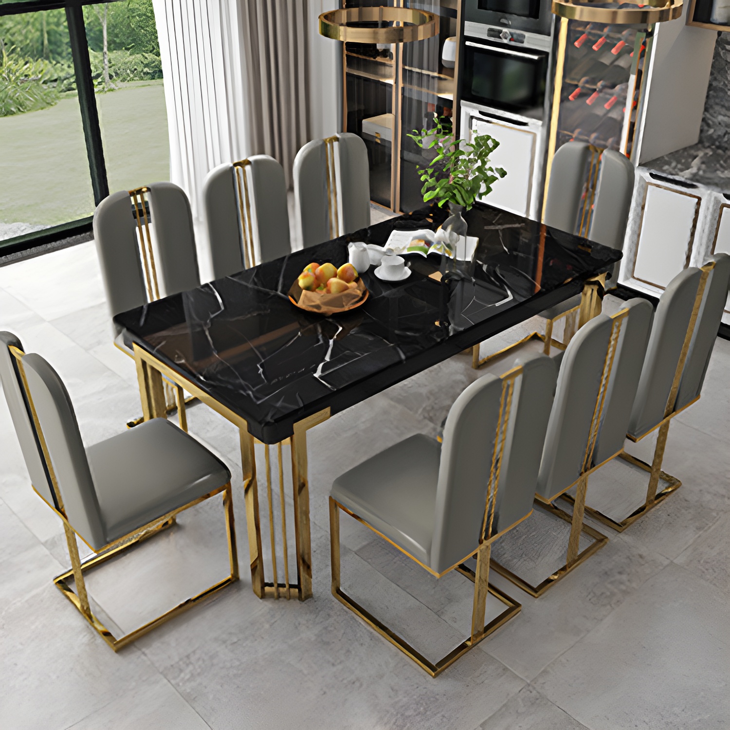 Modern Marble Dining Set | Ormau - image 24