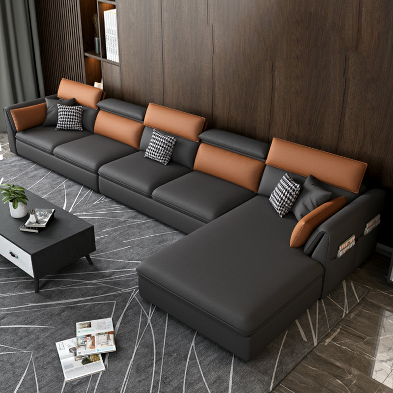 Gray Tech Cloth Sectional | Ormau - image 15