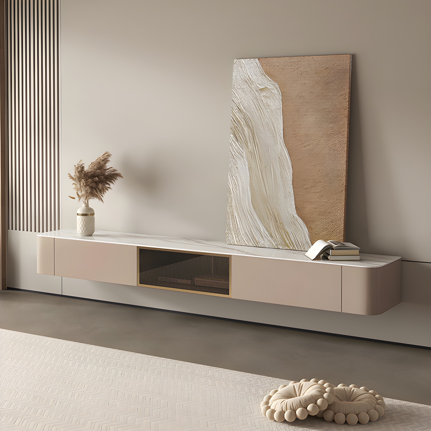 Floating Brown TV Stand | Ormau - image 9