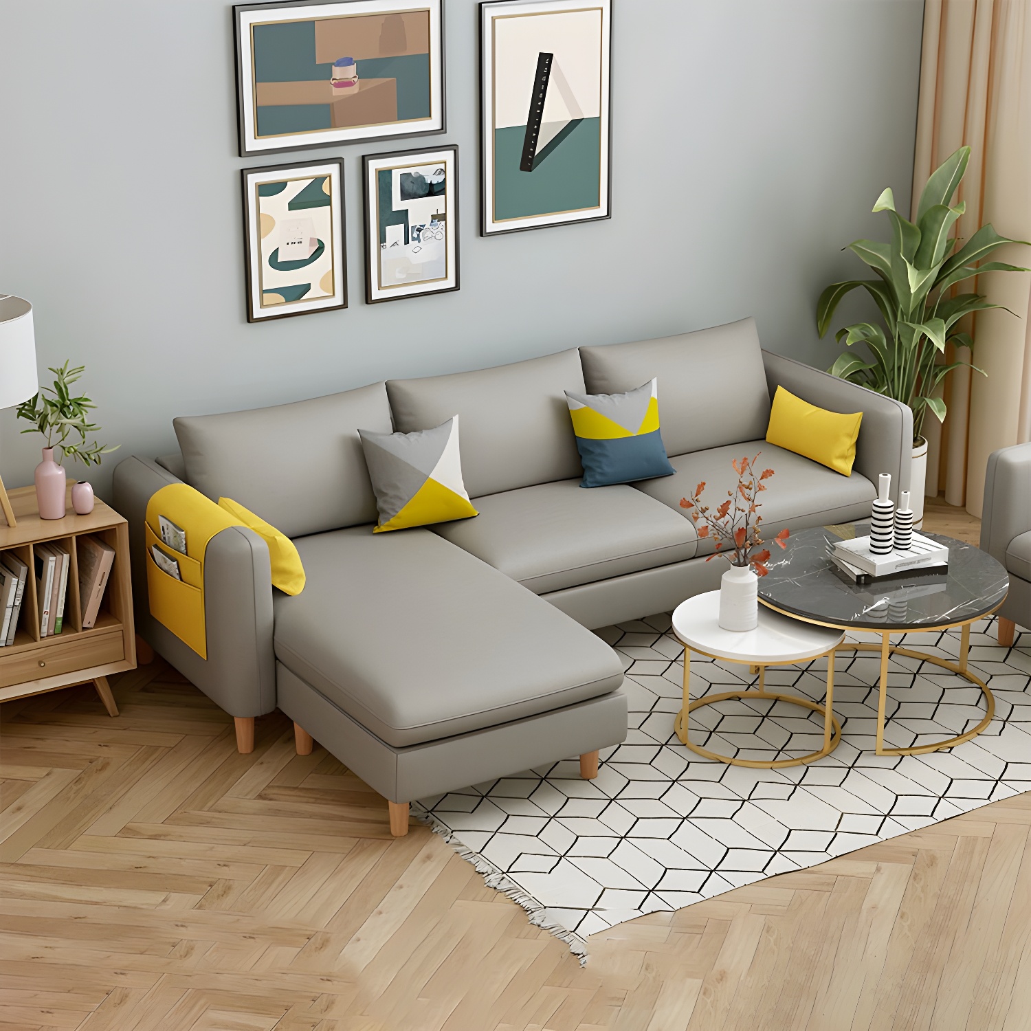Modern L-Sectional Sofa | Ormau - image 25