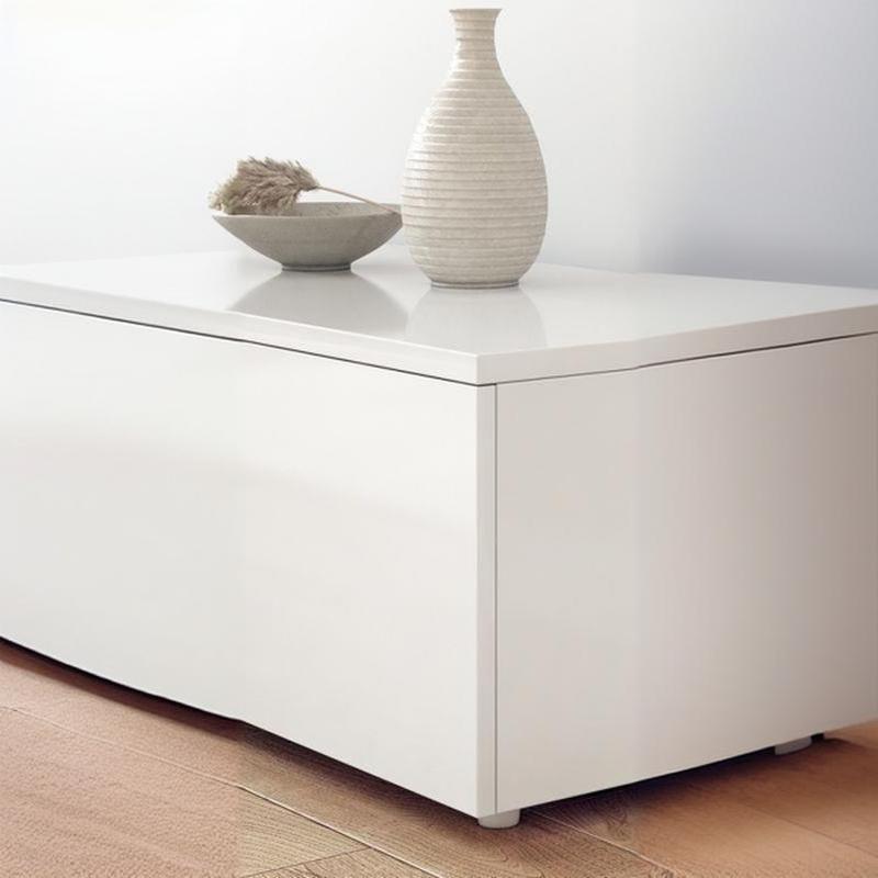 Modern White TV Stand | Ormau - image 9