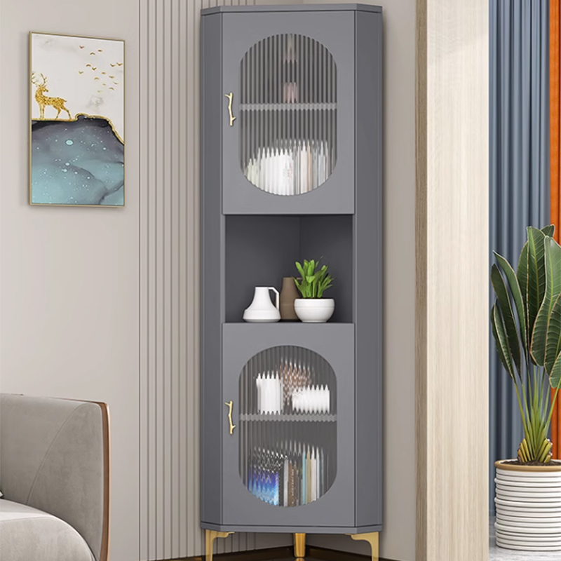 Corner Accent Cabinet with Glass Doors | Ormau - image 1