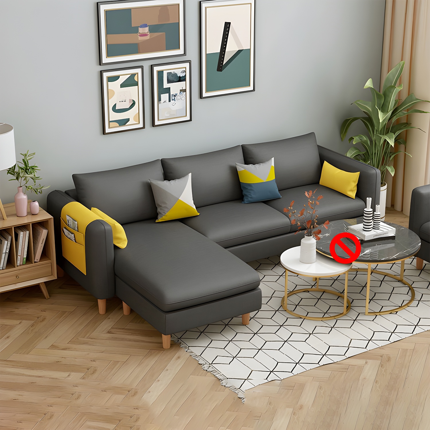 Modern L-Sectional Sofa | Ormau - image 3