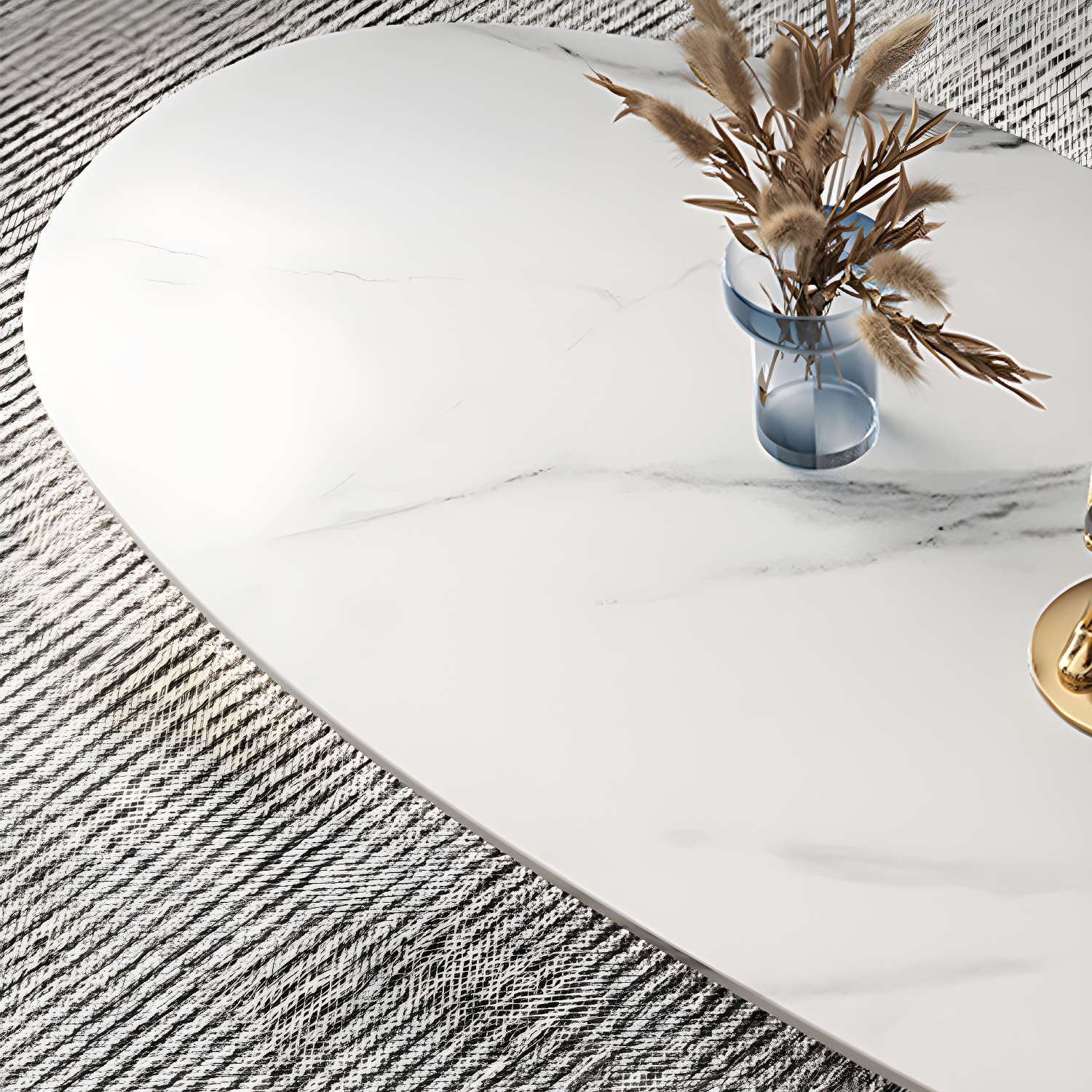Elliptical Stone Coffee Table | Ormau - image 9