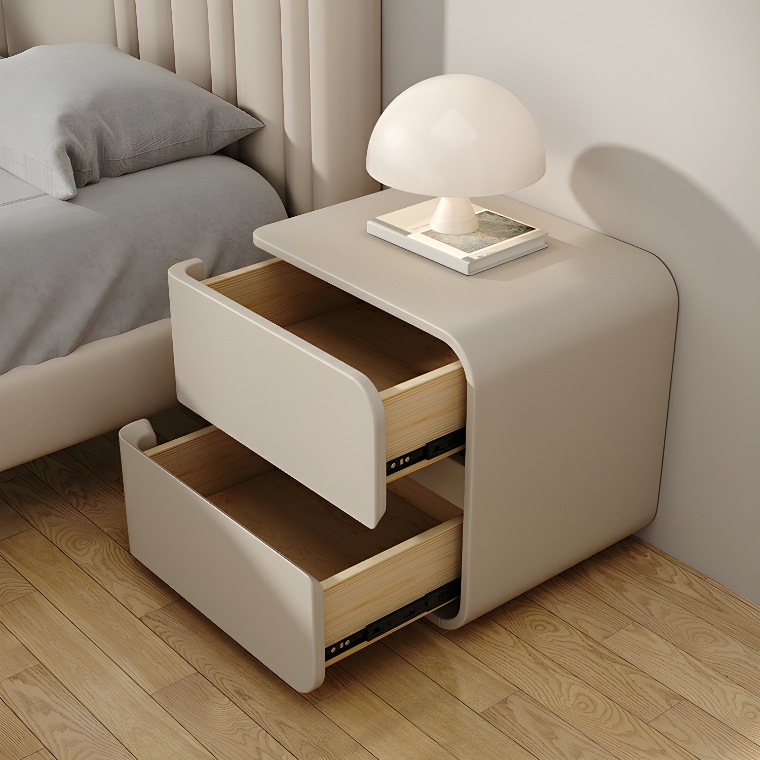 Rounded Corners Nightstand | Ormau - image 8