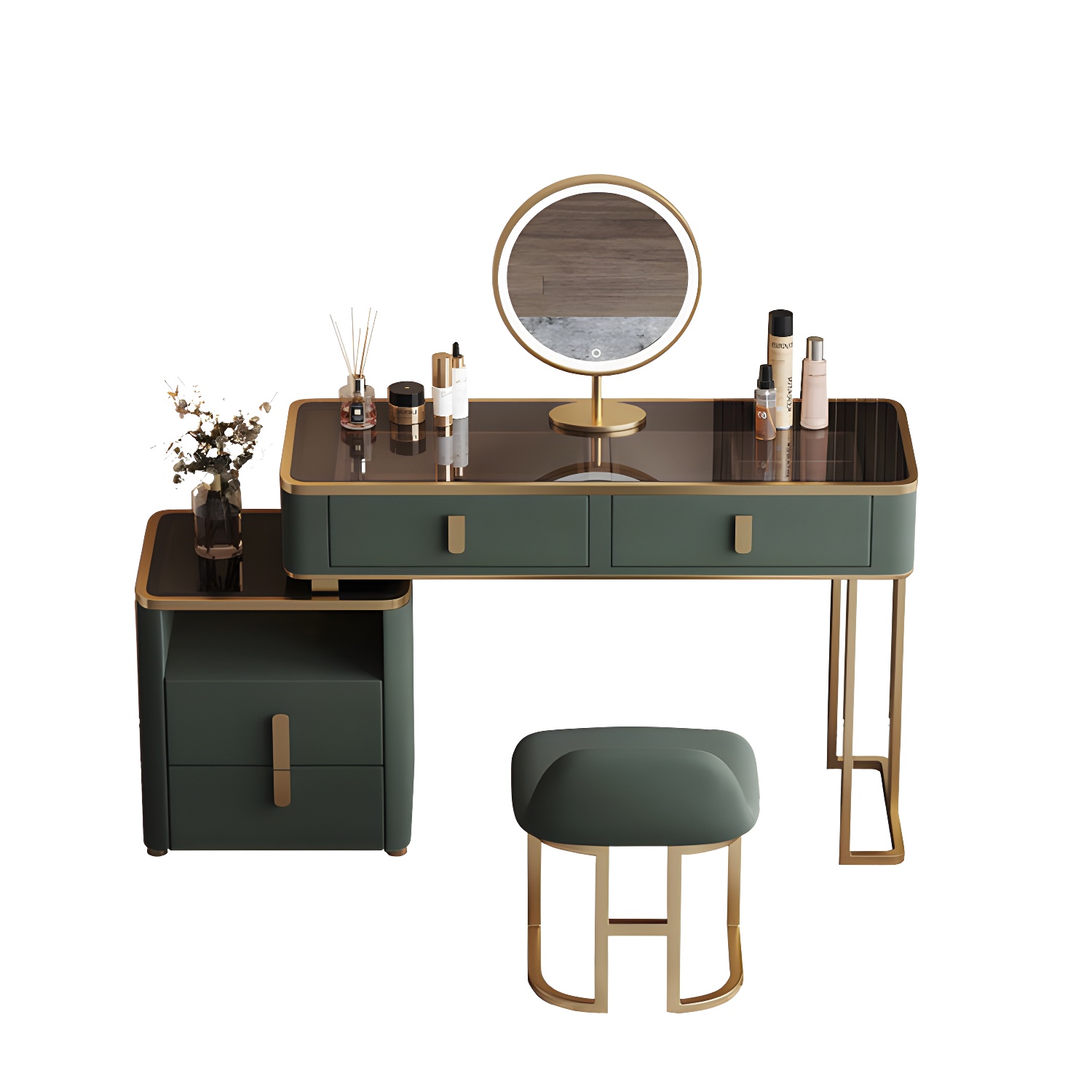 Green Glass Vanity | Ormau - image 5