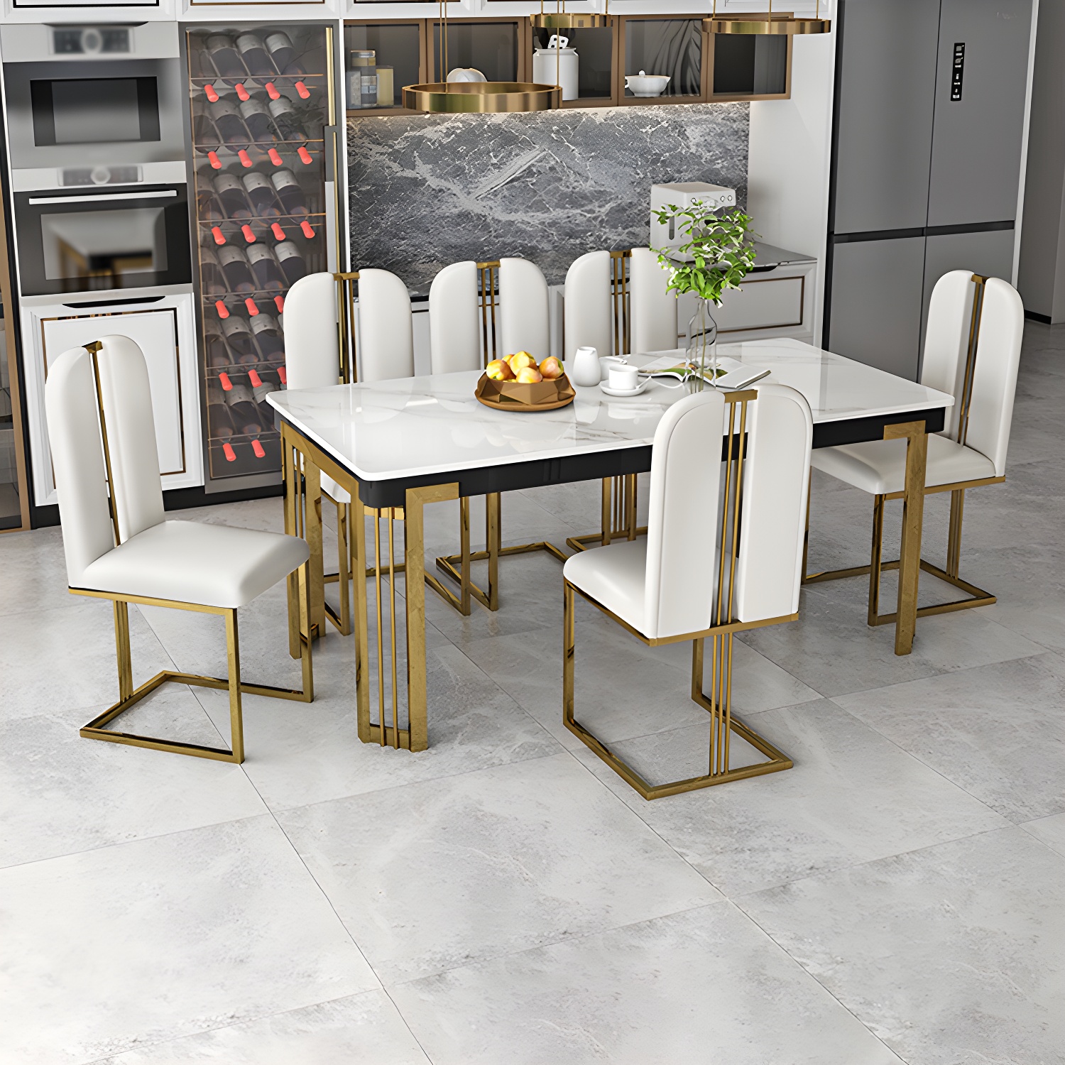Modern Marble Dining Set | Ormau - image 28