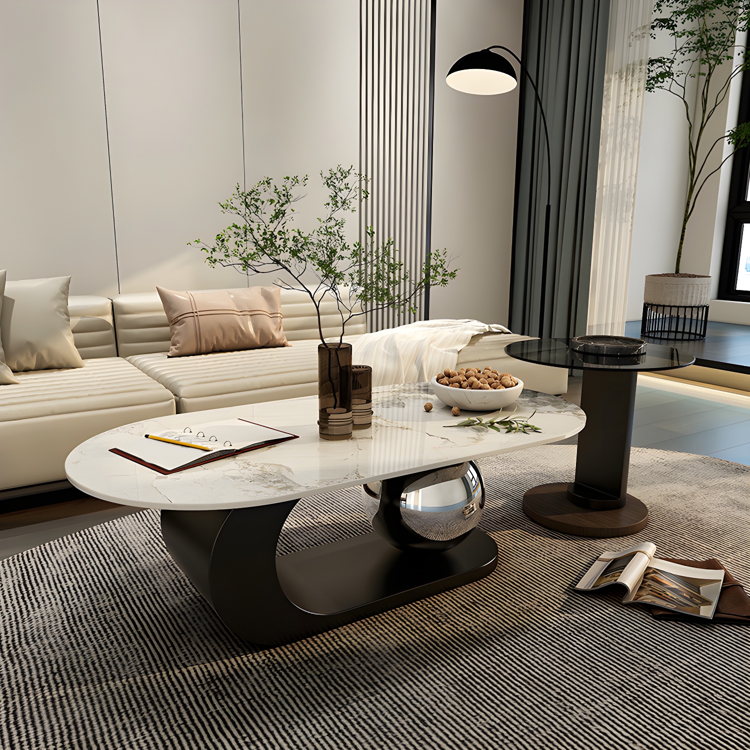 Glam Stone Coffee Table | Ormau - image 27