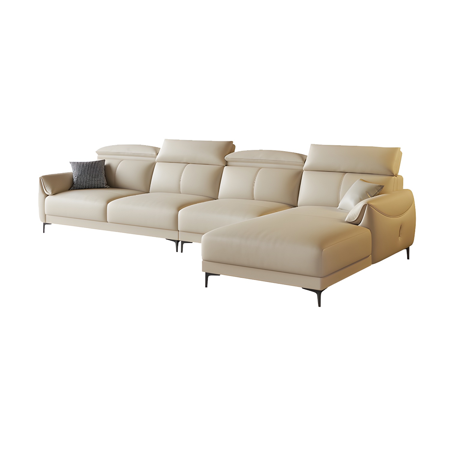 Modern Leather Sectional Sofa | Ormau - image 5