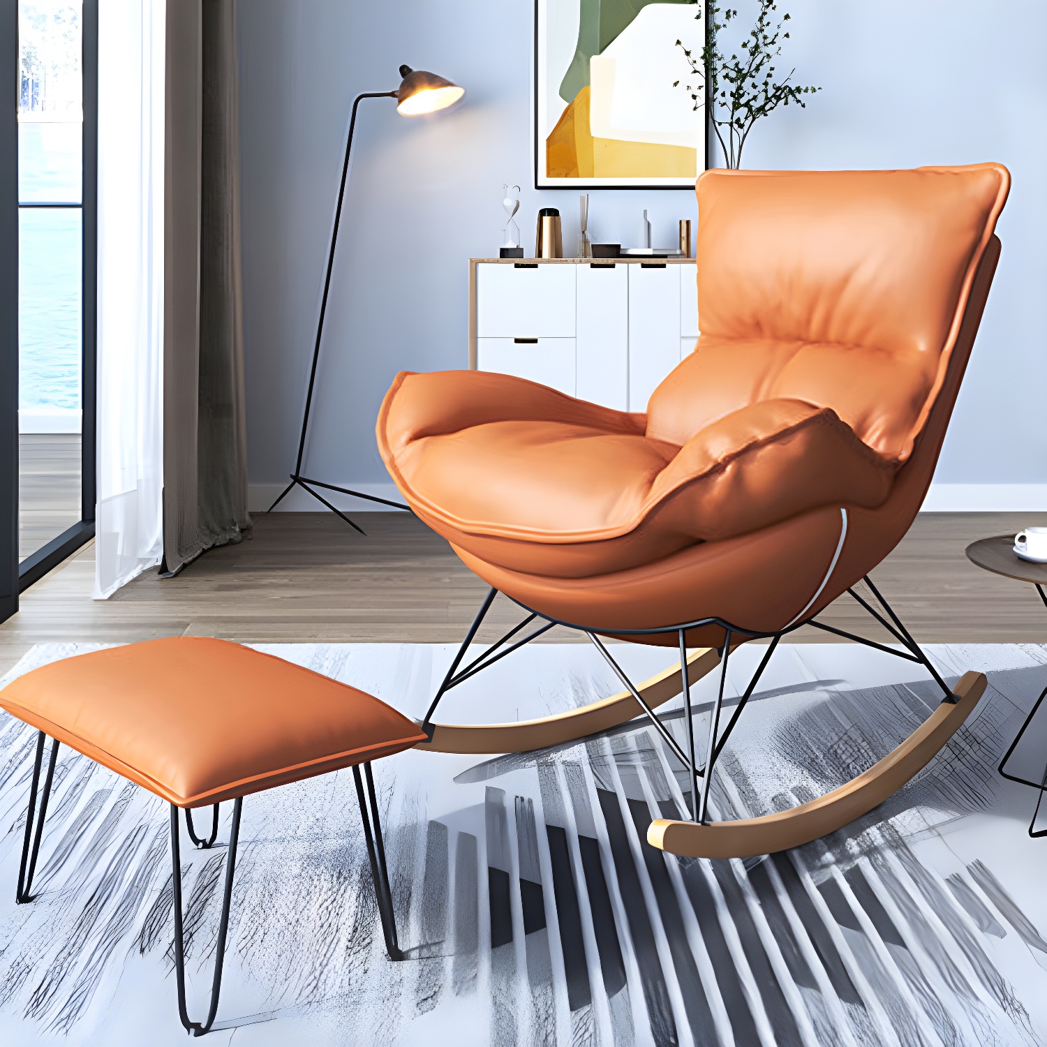 Wingback Rocker & Ottoman | Ormau - image 29