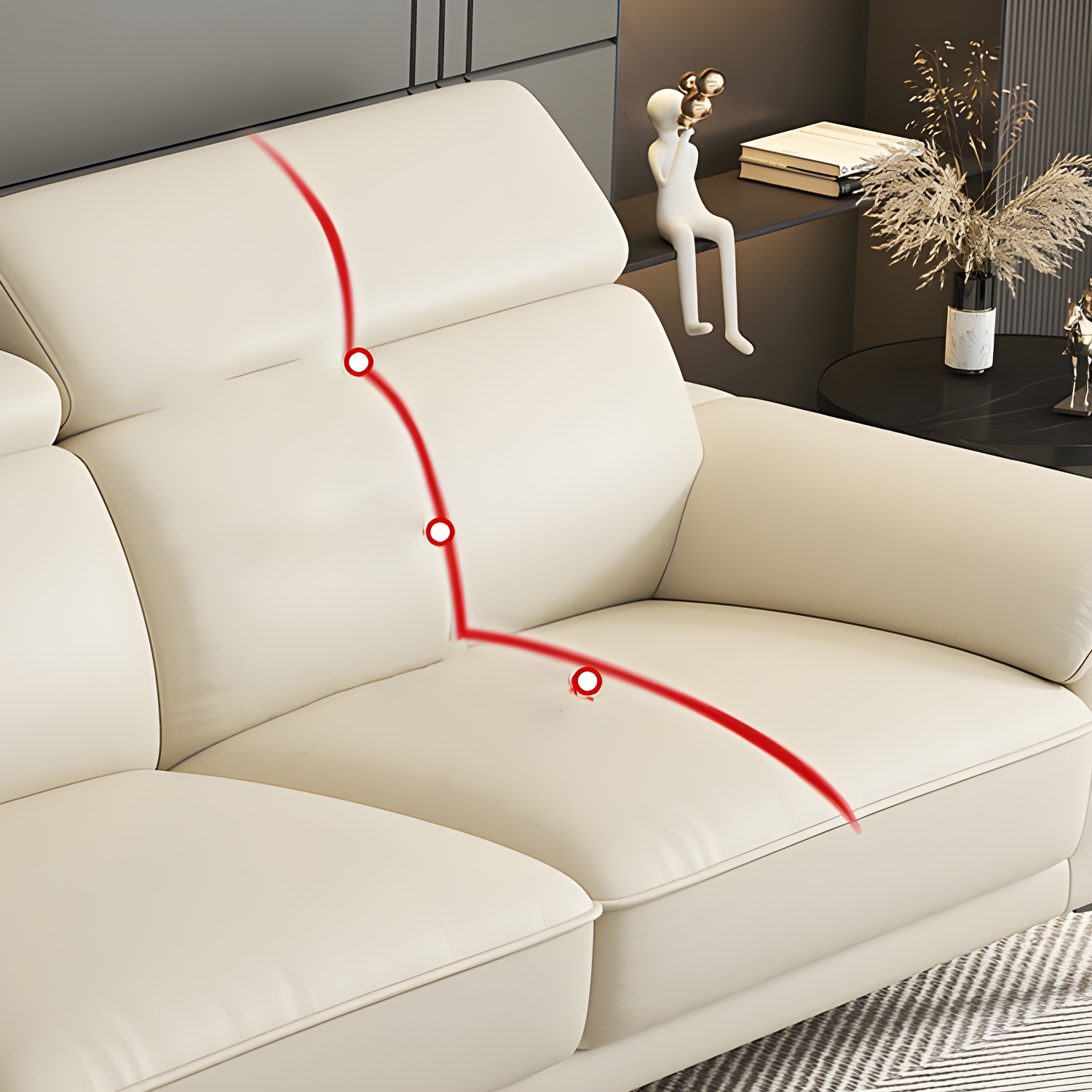 Leather Sectional Sofa | Ormau - image 6
