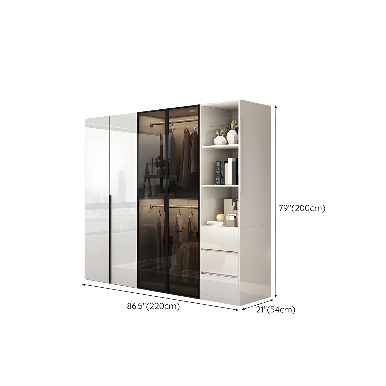Sleek White Wardrobe | Ormau - image 31