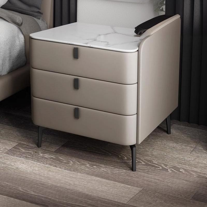 Modern Stone-Top Nightstand | Ormau - image 7