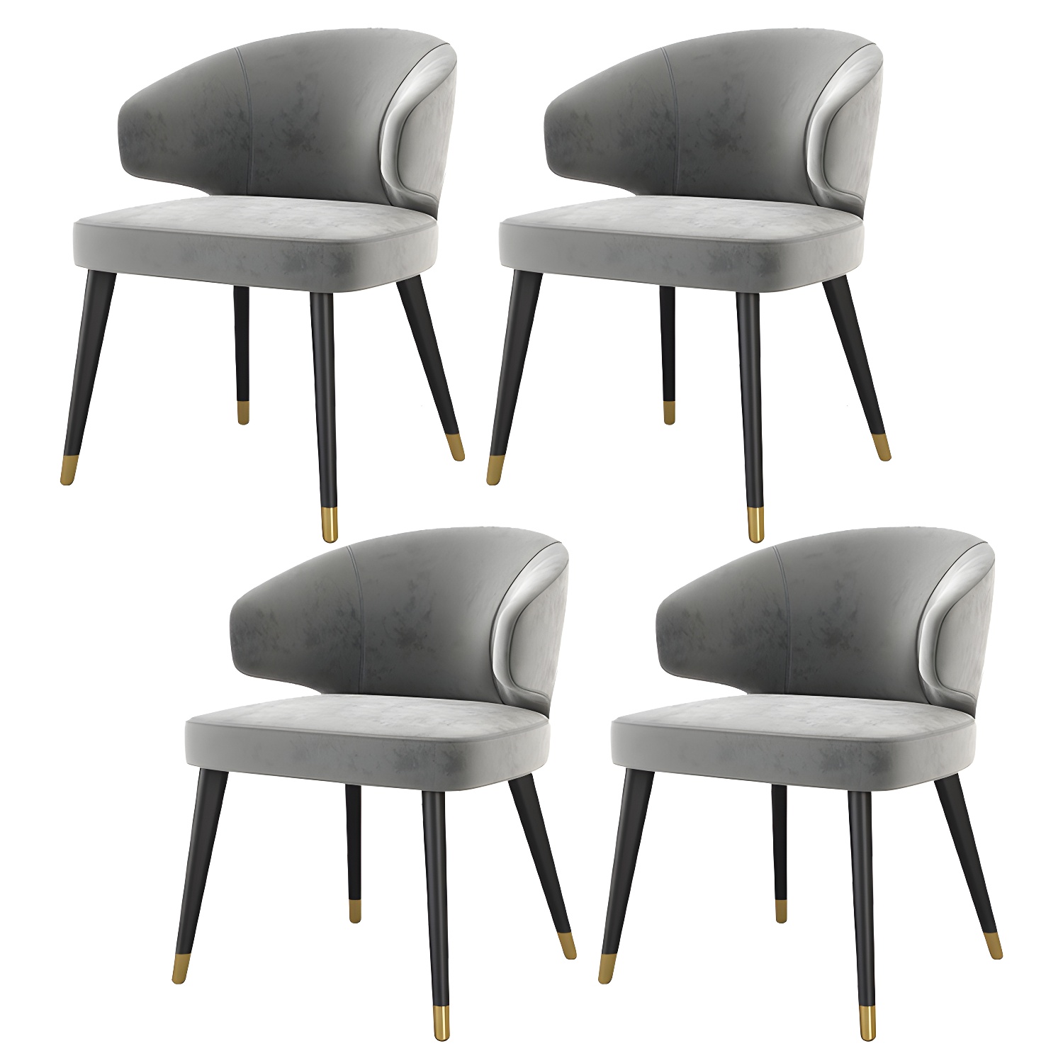 Glam Gray Dining Set | Ormau - image 14